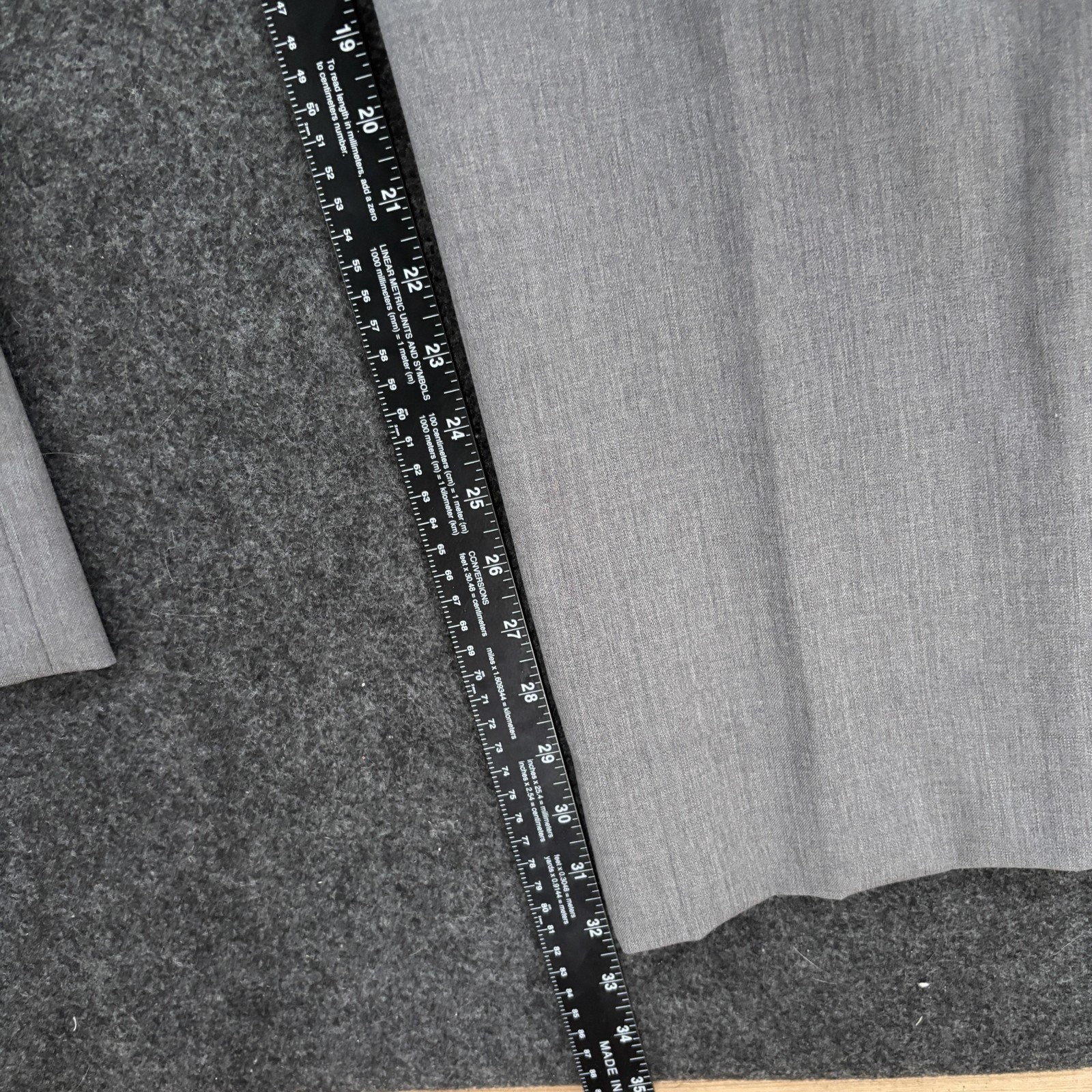 Brooks Brothers Madison Fit Pants Men’s 36×32 Gray Merino Wool Dress Slacks