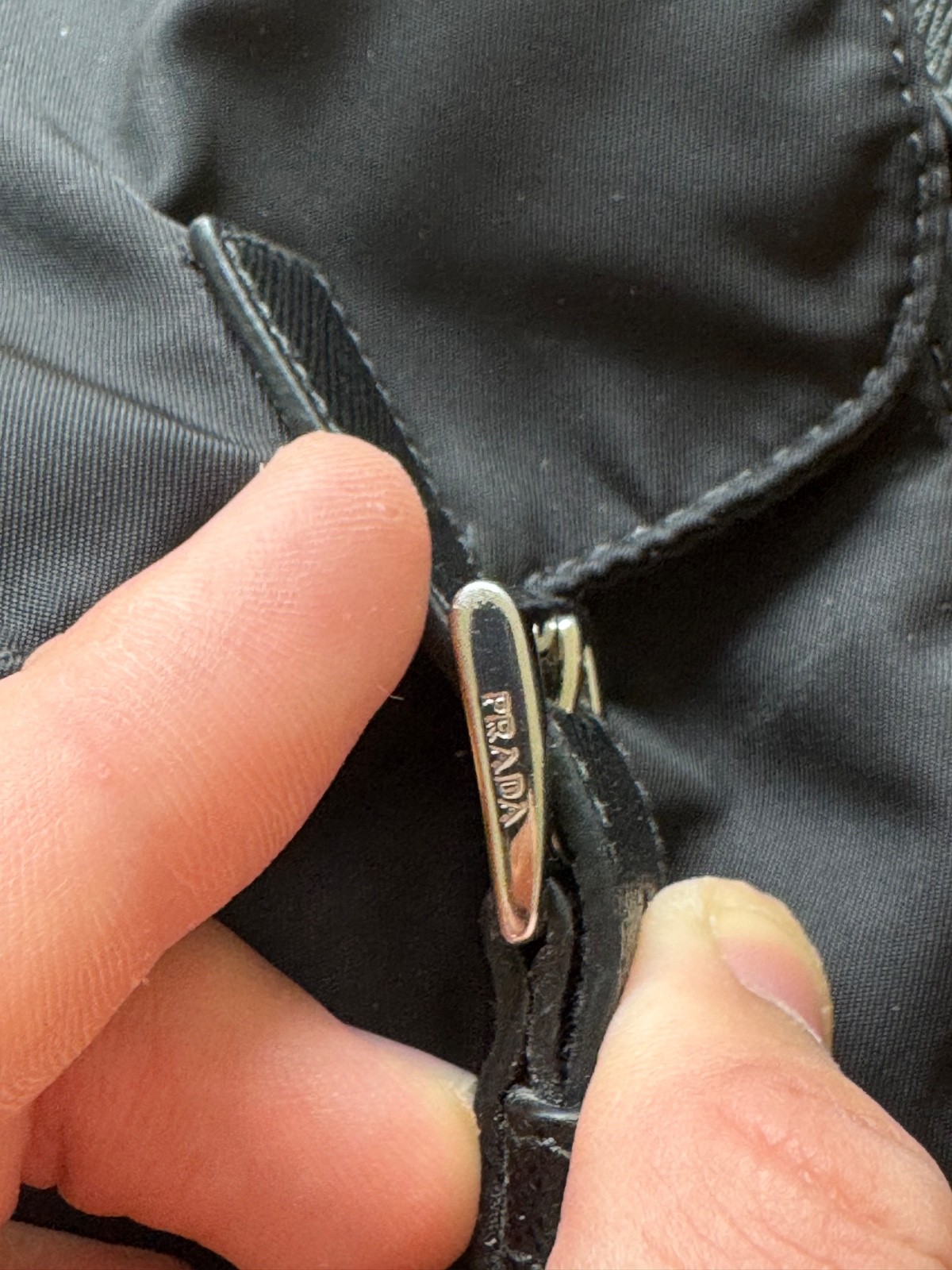 PRADA Re Nylon Buckle Closure Backpack Medium Black Nylon