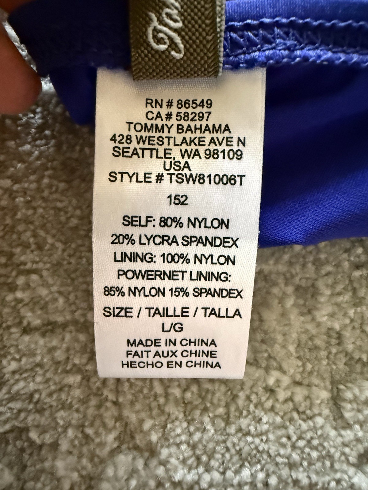 Tommy Bahama Women’s Halter One-Piece Swimsuit size L