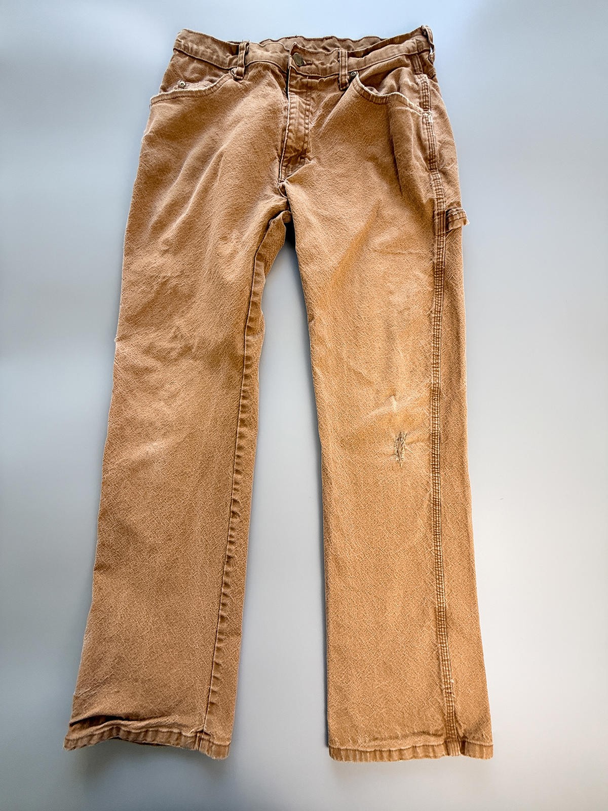 Dickies Carpenter Pants, Brown Workwear Pants, Distressed Dickies, Utility Pants