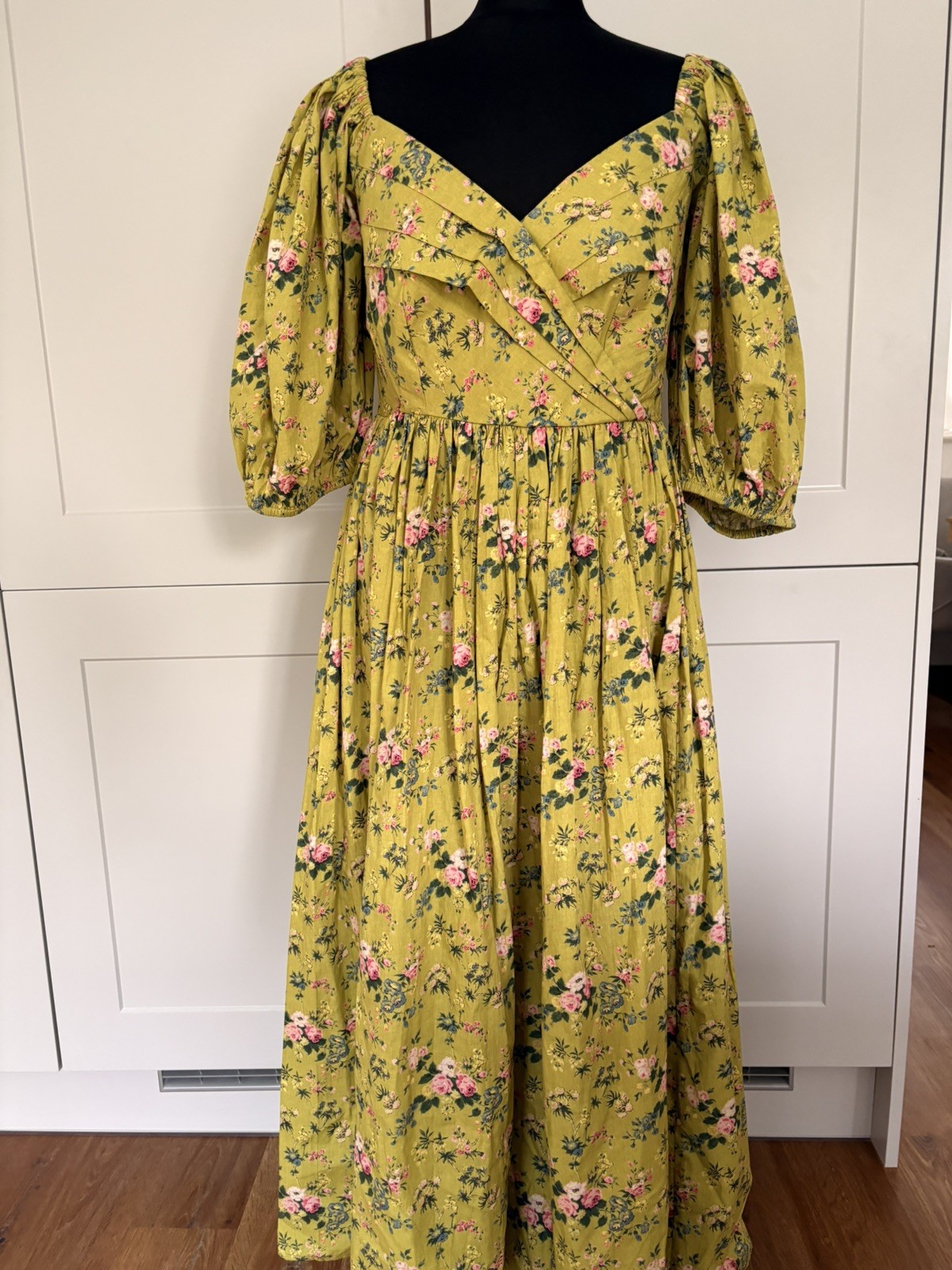 New LAURA ASHLEY X BATSHEVA Fells Fairford Floral Midi Dress Sz 12 RRP £240
