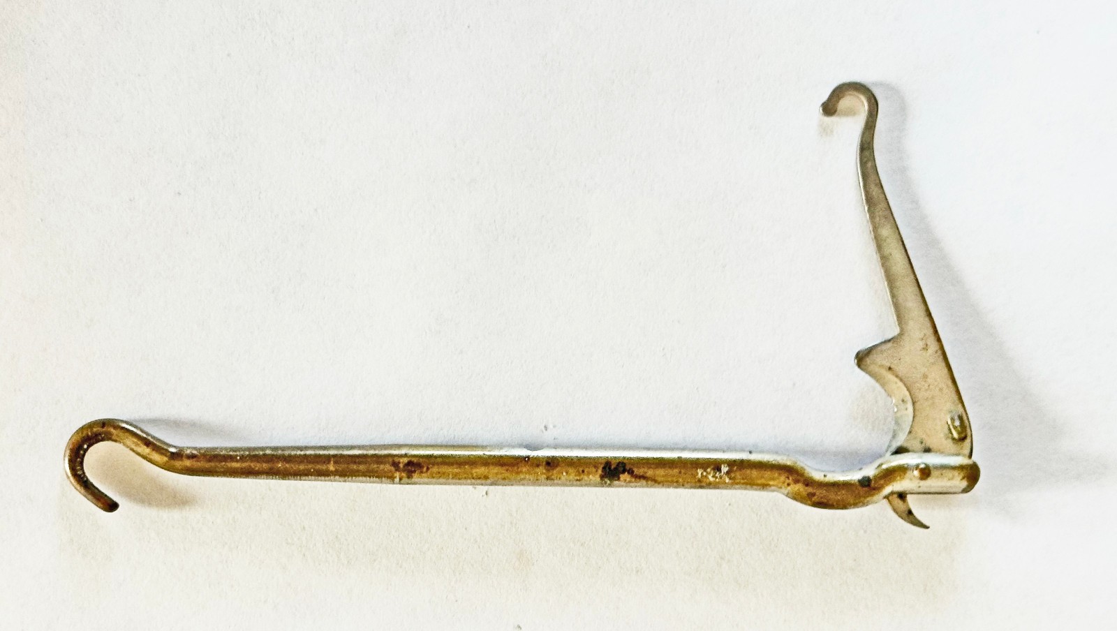 Antique Victorian Metal Folding Glove Boot Button Hook Patented Early 1900s