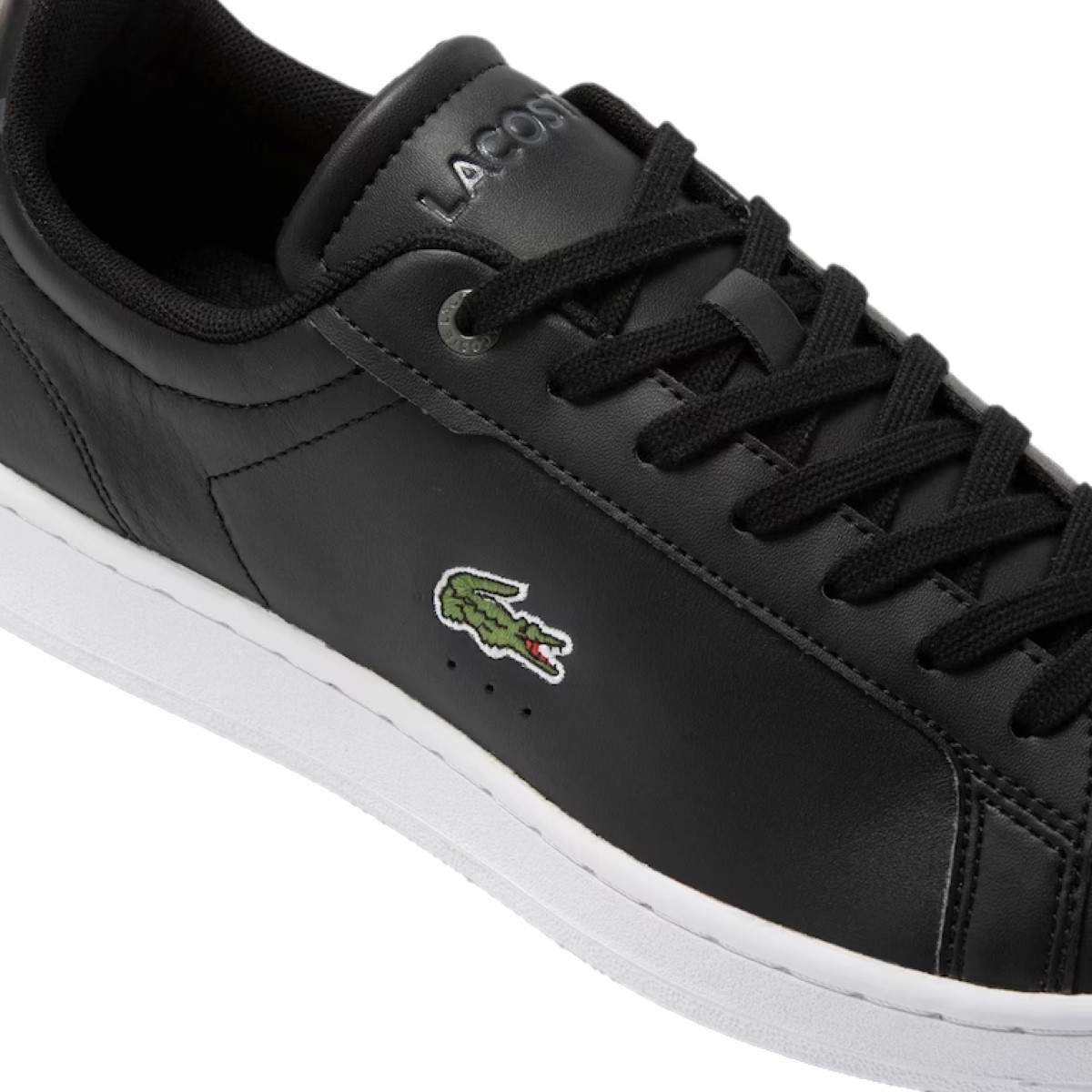 LACOSTE 7-45SMA0110312 – Men’s Carnaby Pro (Medium) Black Leather Lifetsyle Shoe