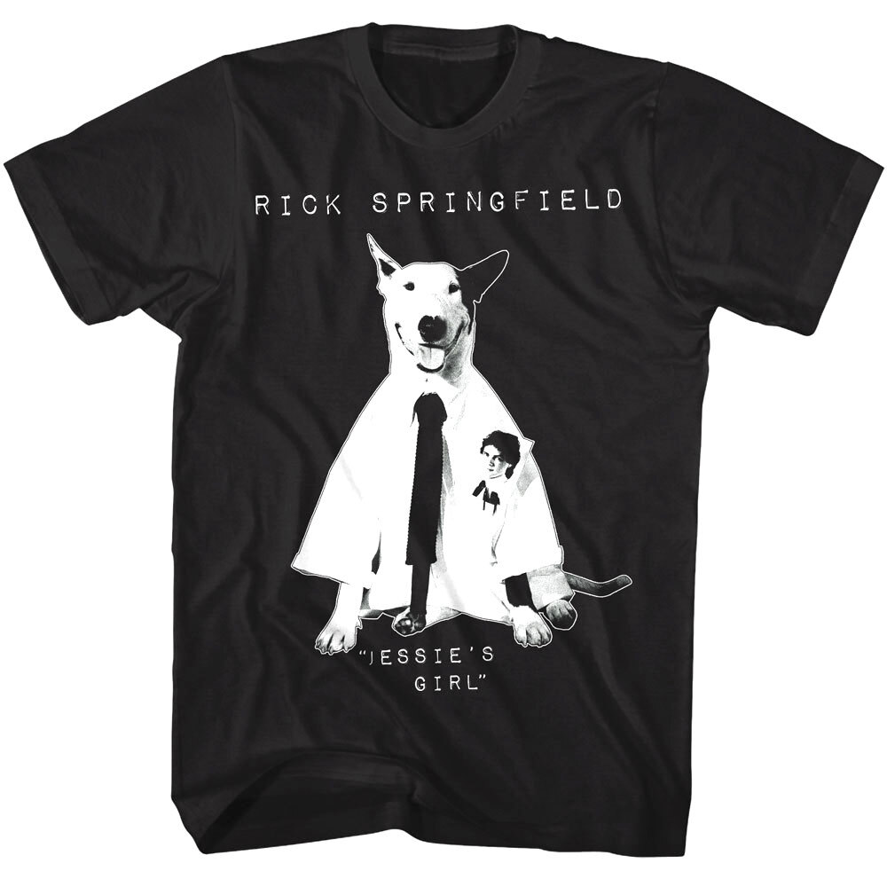 Rick Springfield Jessie’s Girl Single Men’s T Shirt 80’s Pop Music Singer Concer