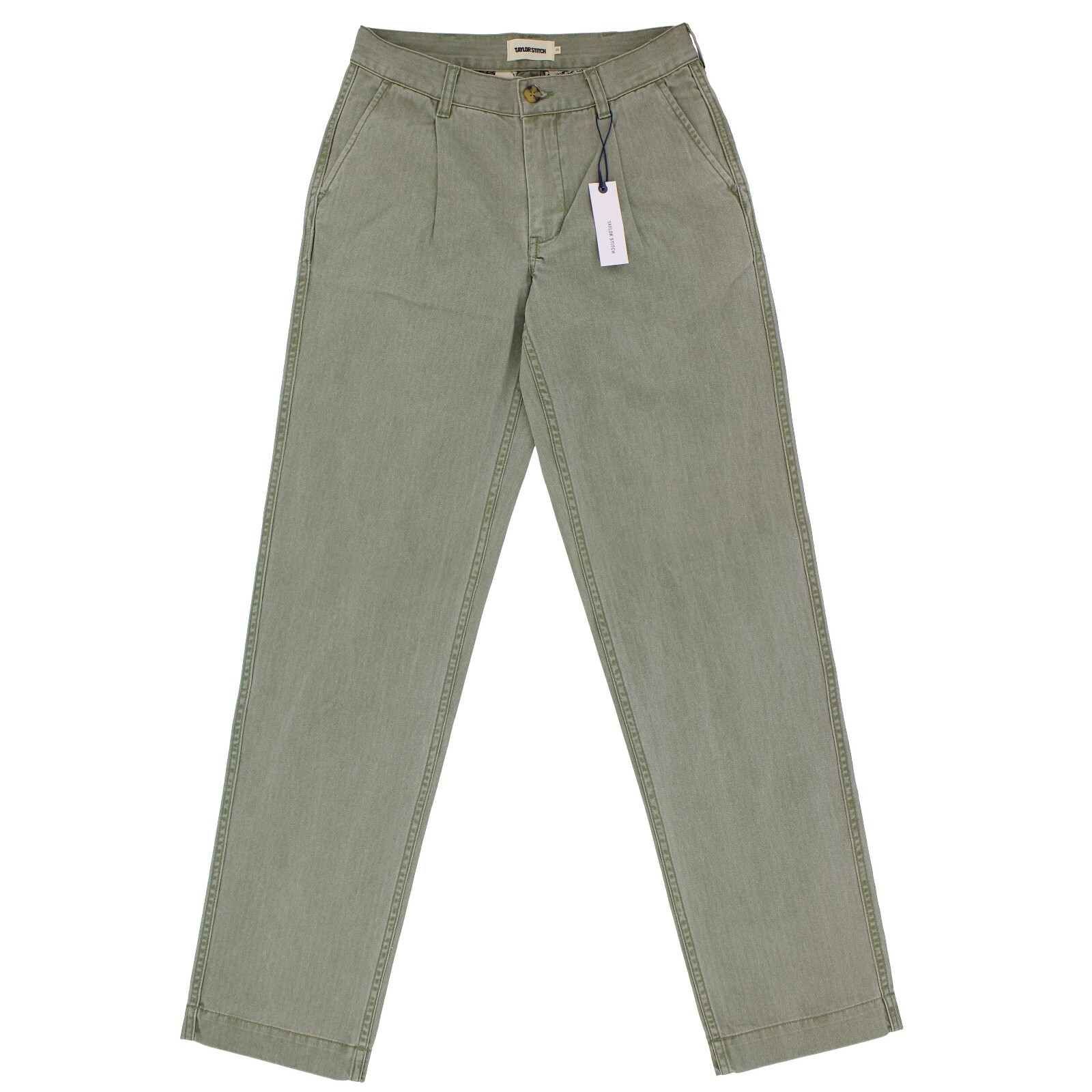 Taylor Stitch Men’s Matlow Pant Organic Cotton Single Pleat Front Straight Leg