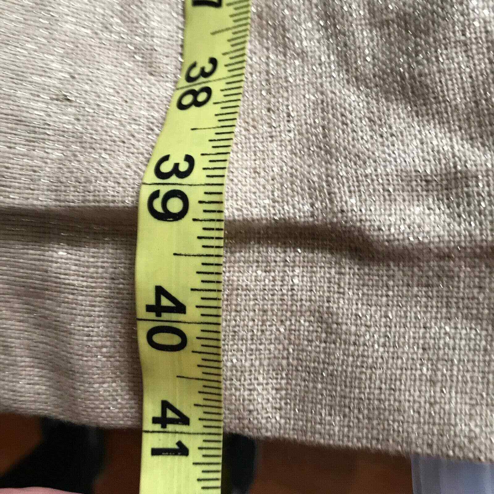NWT Cache Trench Coat Jacket Womens Sz 12 Gold Beige Metallic Linen Belted