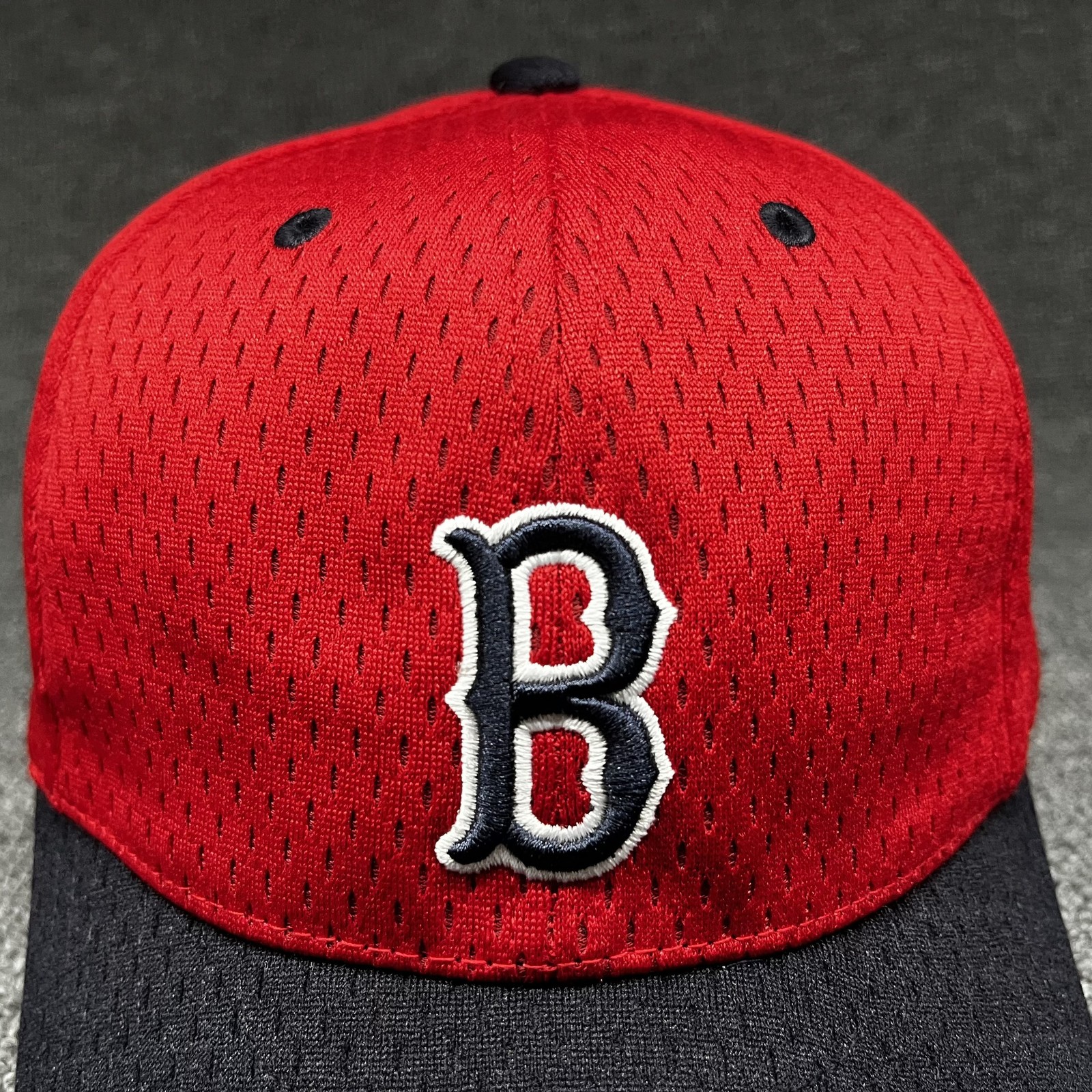 Mossiant Boston Red Sox Snapback Curved Brim Red Black Hat Unknown Size