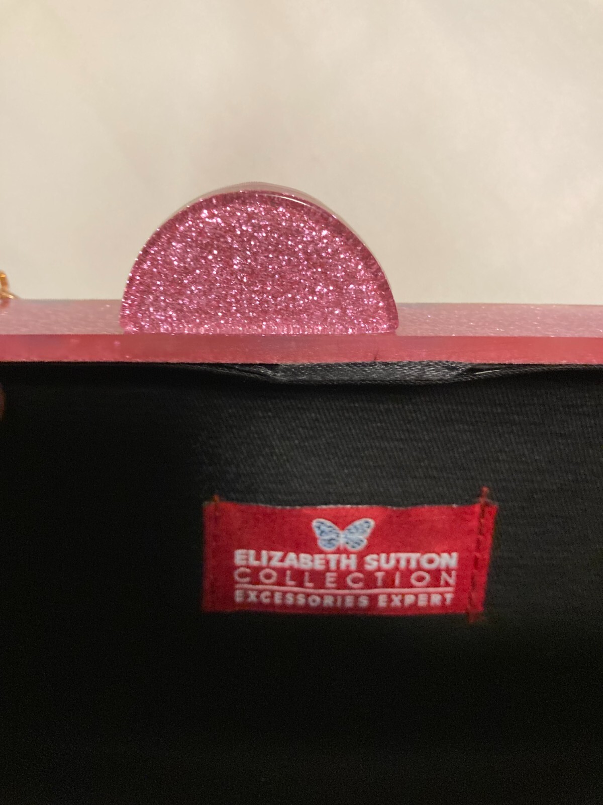 ELIZABETH SUTTON COLLECTION Glitter clutch purse