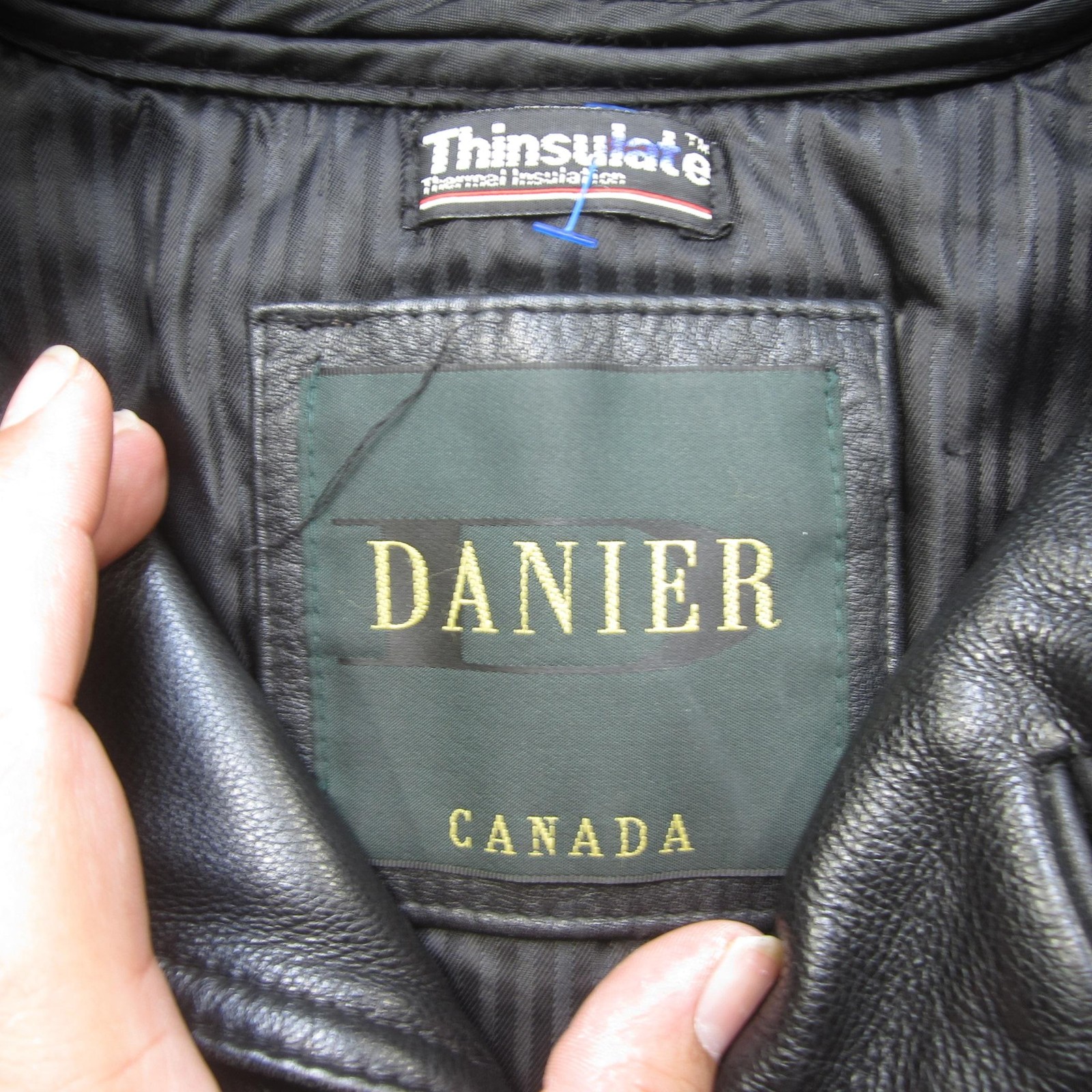 Danier Leather Jacket Mens Small Thinsulate Canada Lined Classic Coat Warm