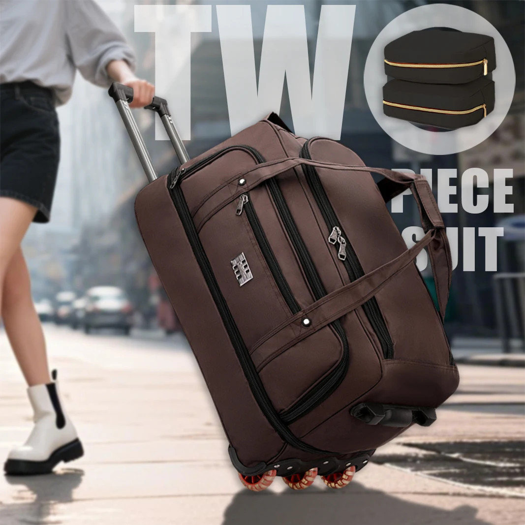 Multifunctional Trolley Travel Bag, Large-Capacity Men’S and Women’S Business Bo