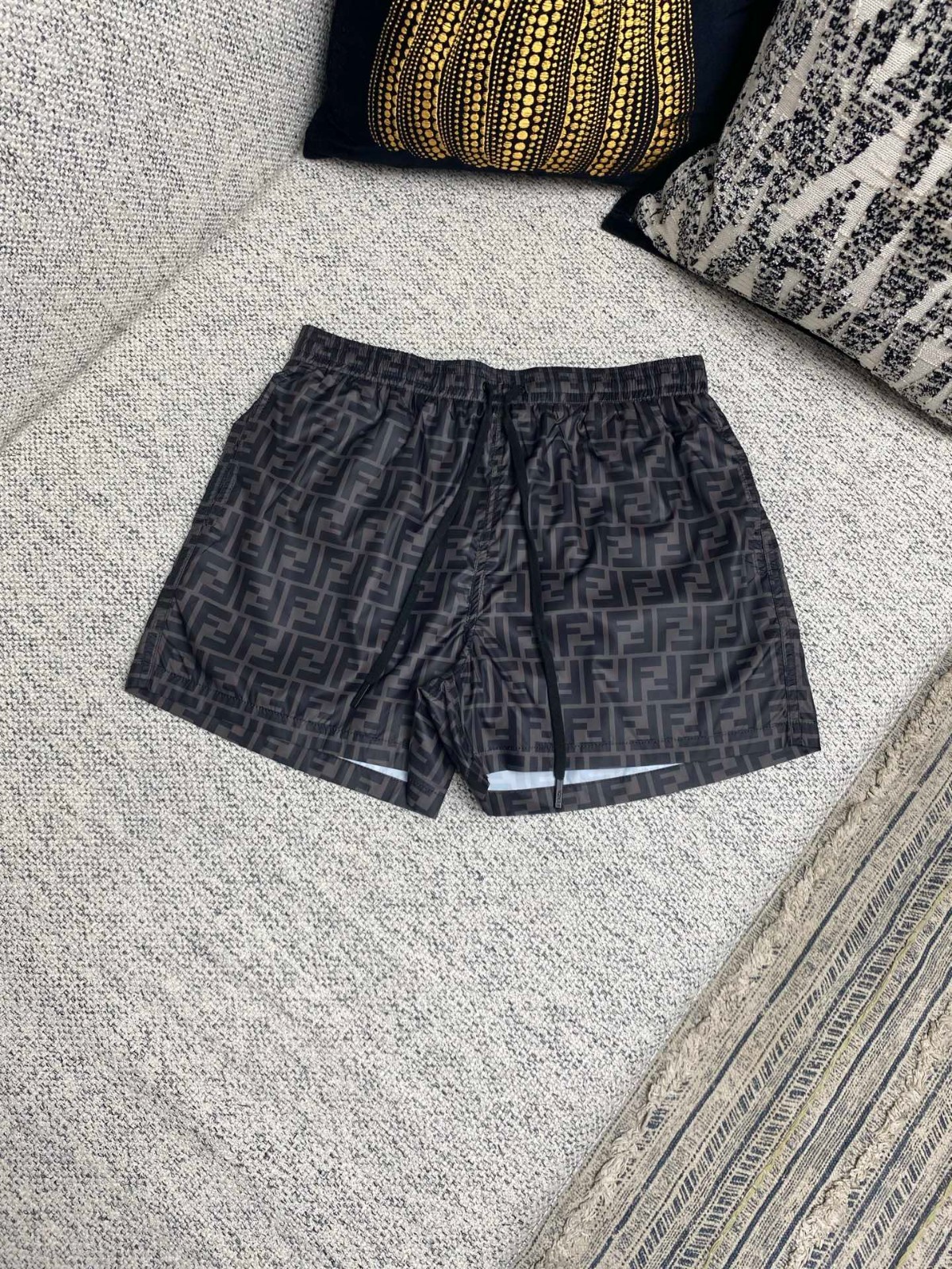 Fendi’s new spring/summer shorts are made of twill mulberry silk, men’s size M.