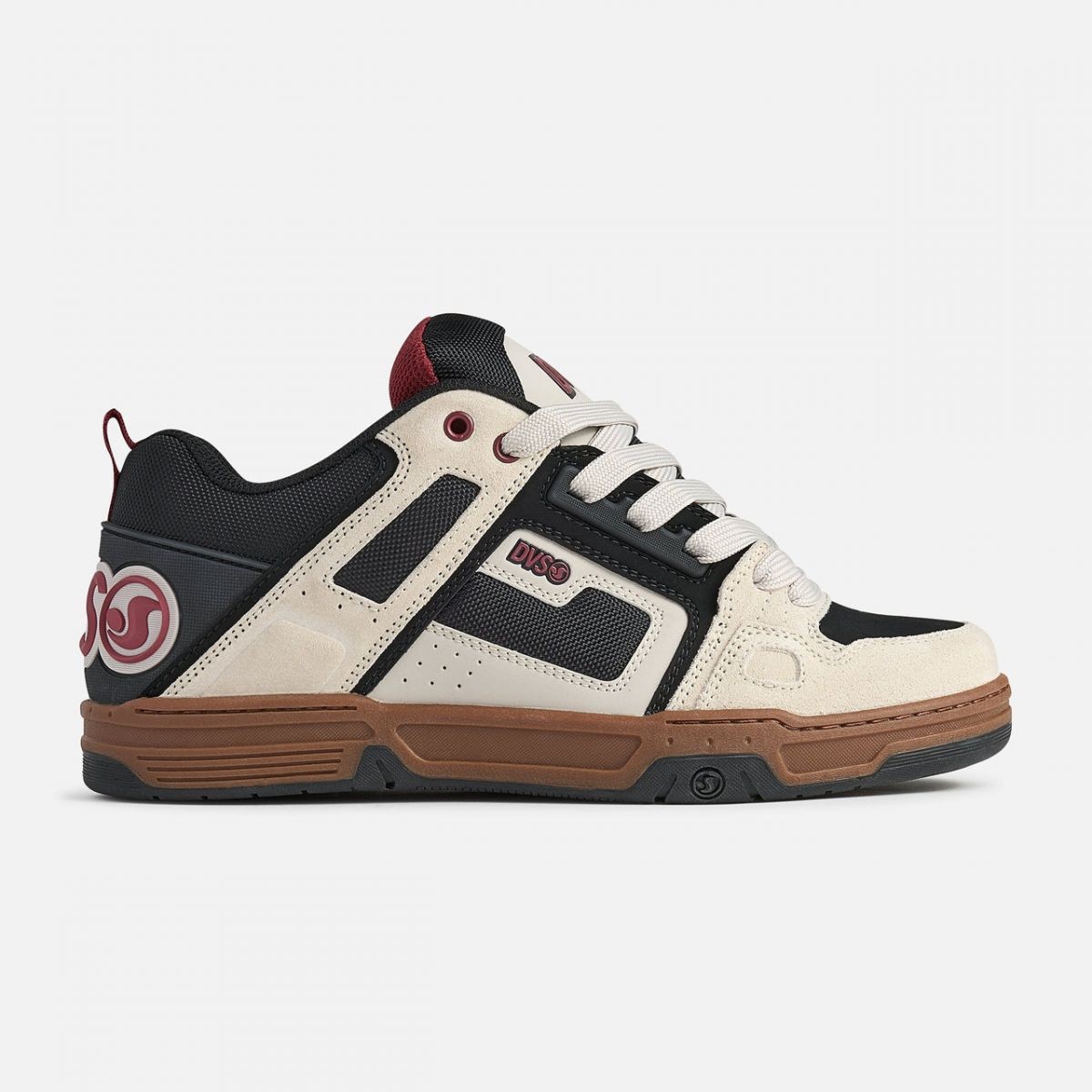 DVS Men’s Comanche Silver Grey/Black/Ruby Wine – DV01312050, Silver Grey/Black/