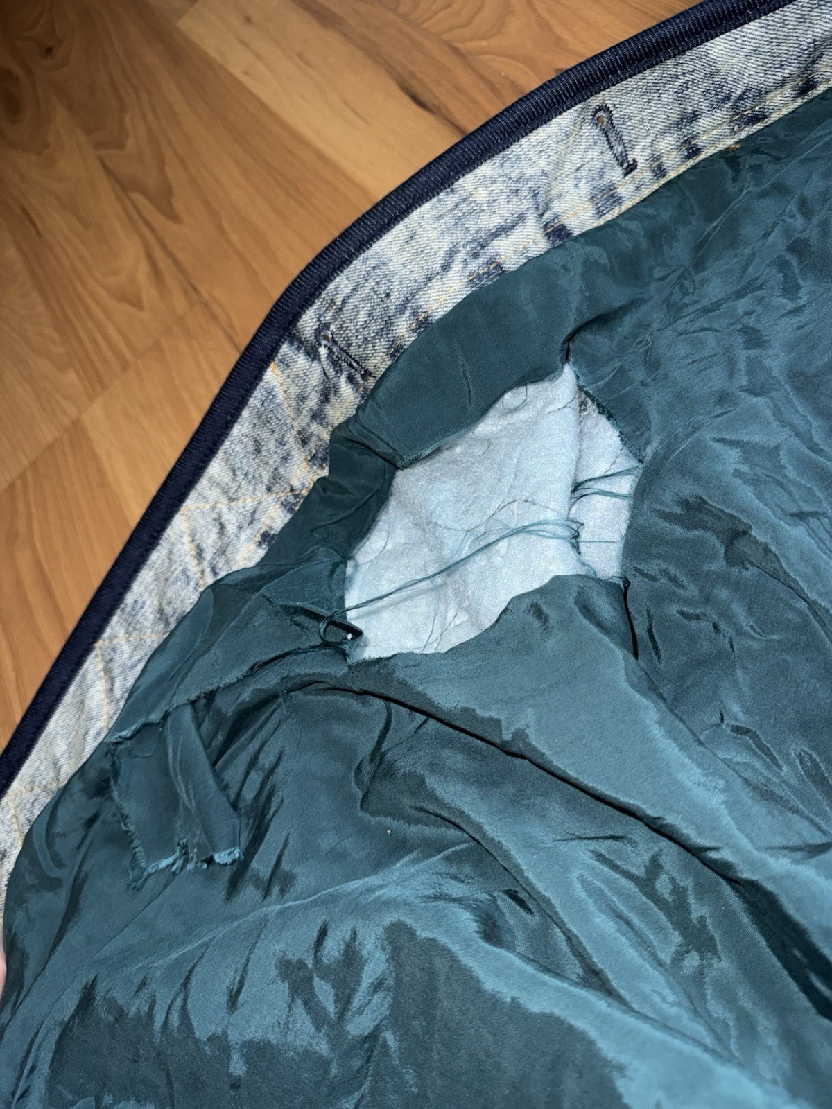 Free People The Borderline Liner Jacket torn inside