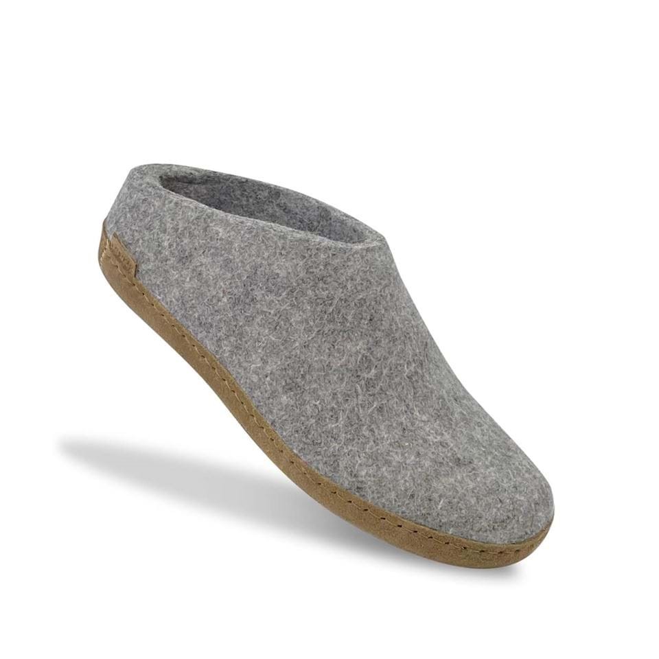 Glerups Wool Open Heel Unisex Grey – EU 42 – Women’s 10.5 / Men’s 9 US Medium