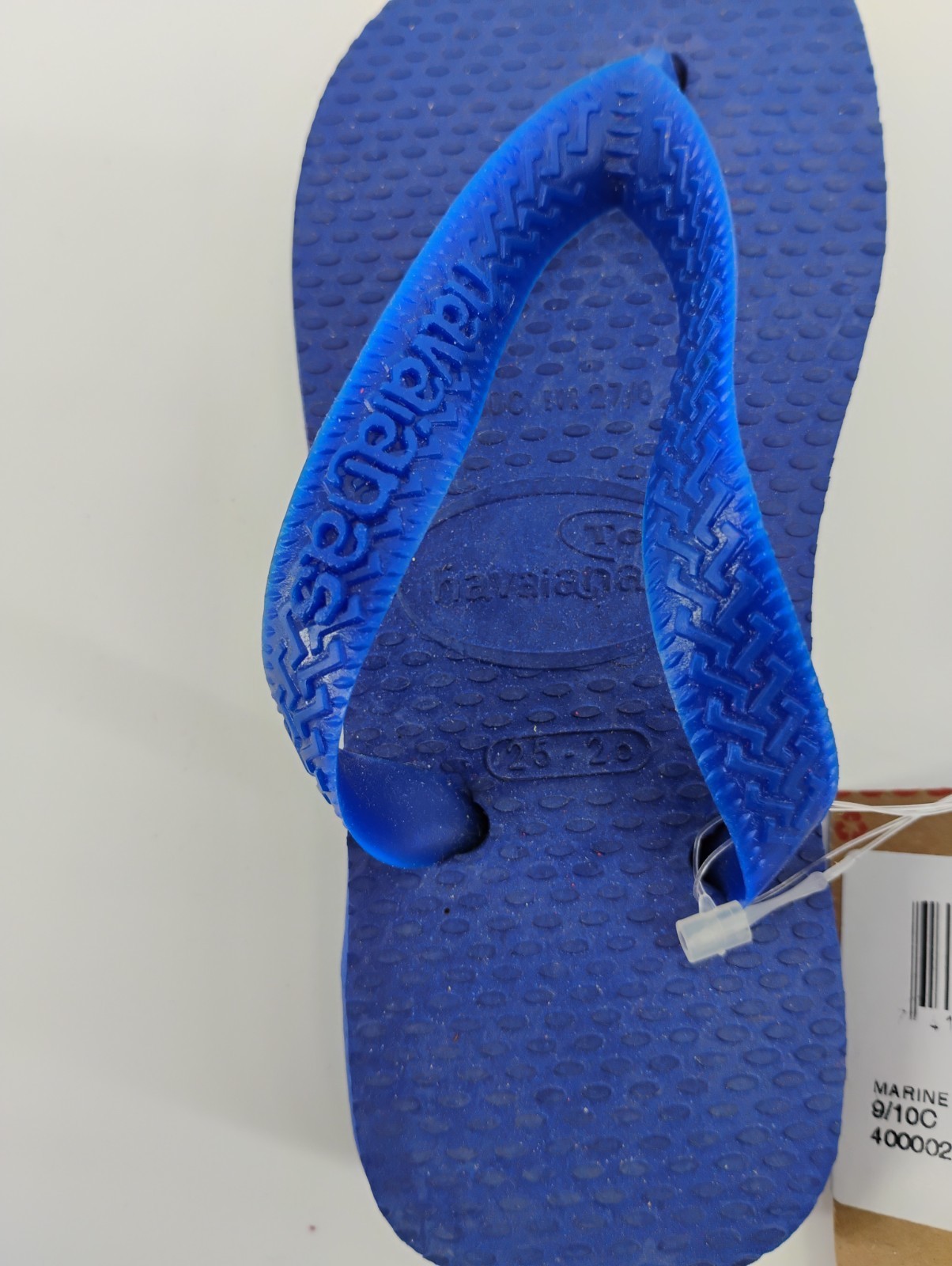 NEW Havaianas Marine Blue Thong Flip Flops, Size 9/10C (25-26) Unisex