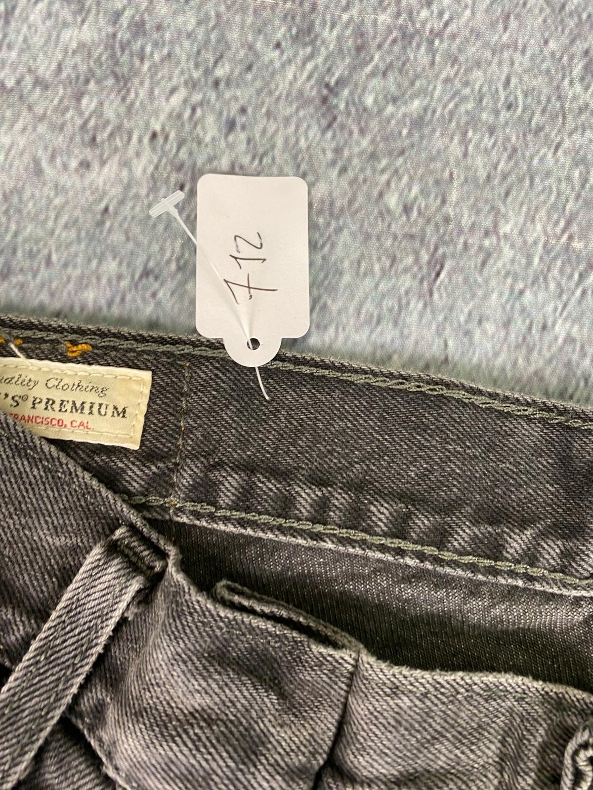 Levi’s Folded Pleated Baggy Dad Jeans Women’s W28 L32 Black Denim Pocket Zip Fly