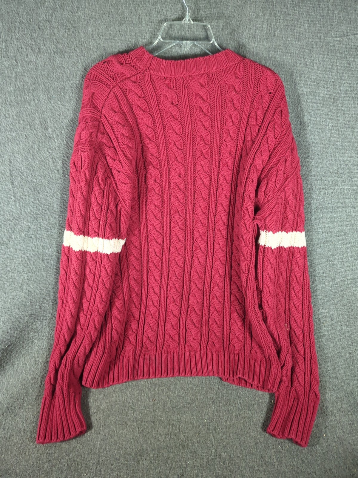 Vintage Polo Jeans Co. Ralph Lauren Cable Knit Rugby Cricket Sweater Men’s XL