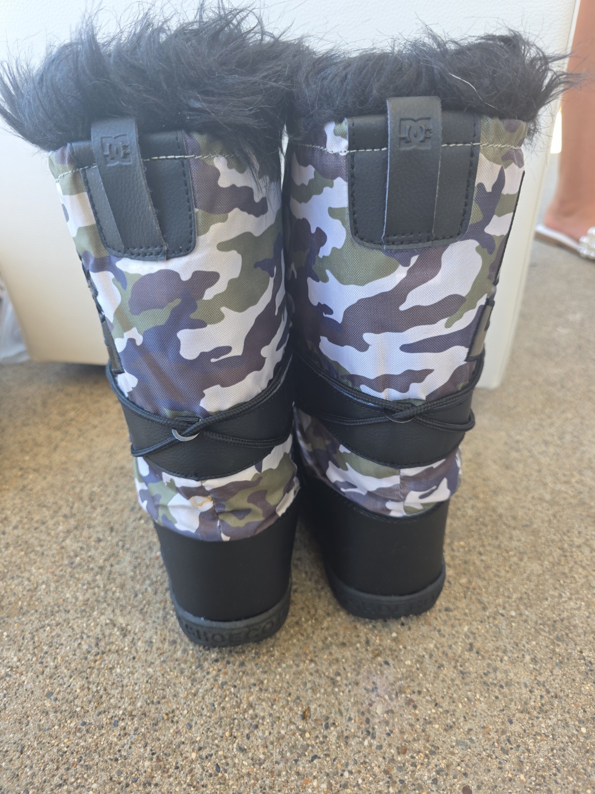 DC Women’s Chalet TX Snow Boots Size 8 Camo Faux Fur Y2K 303233 Winter Boots