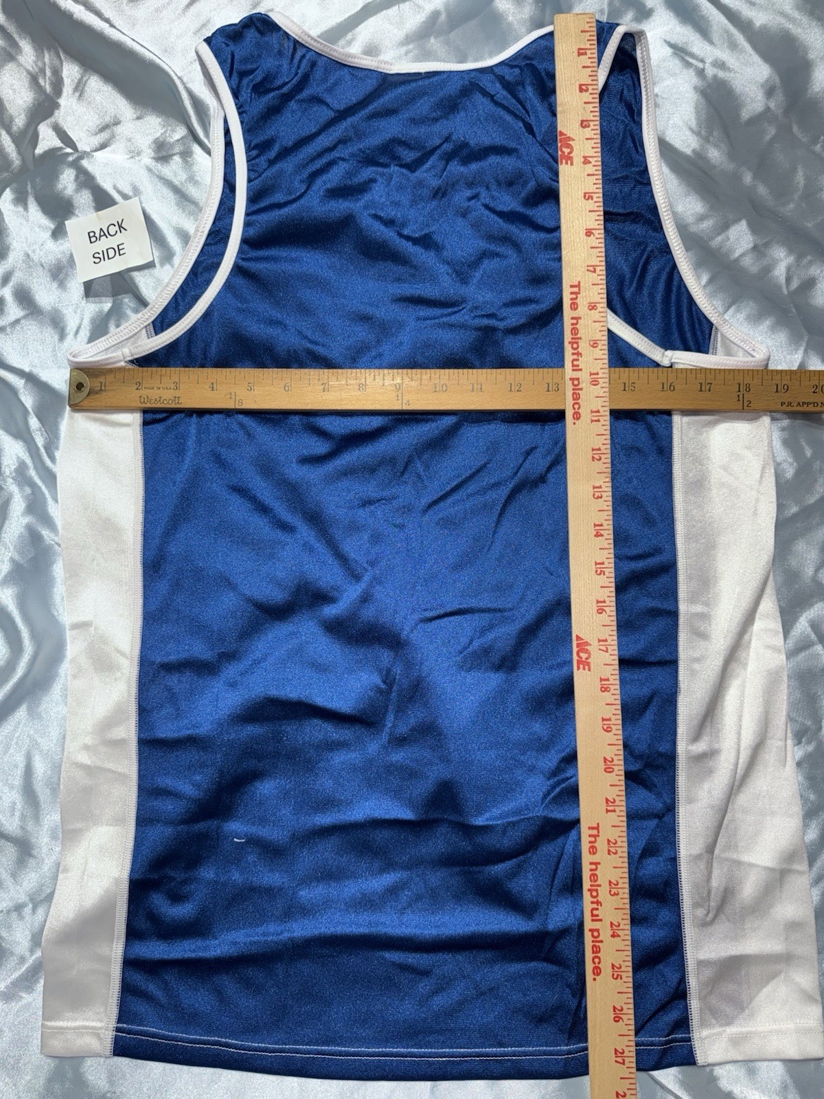 🔥 NEW AussieBum SILKY Nylon Tank Top Surfing Men XL NAVY BLUE Aussie Bum Glanz