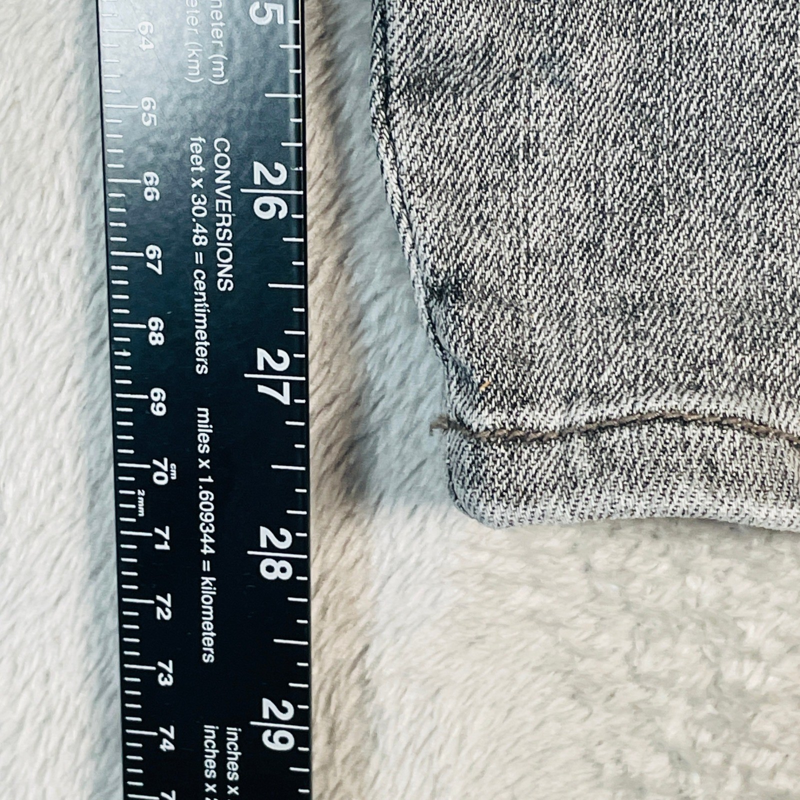 Judy Blue Jeans Womens 27 Grey Skinny Fit High Rise Acid Wash Denim Pants
