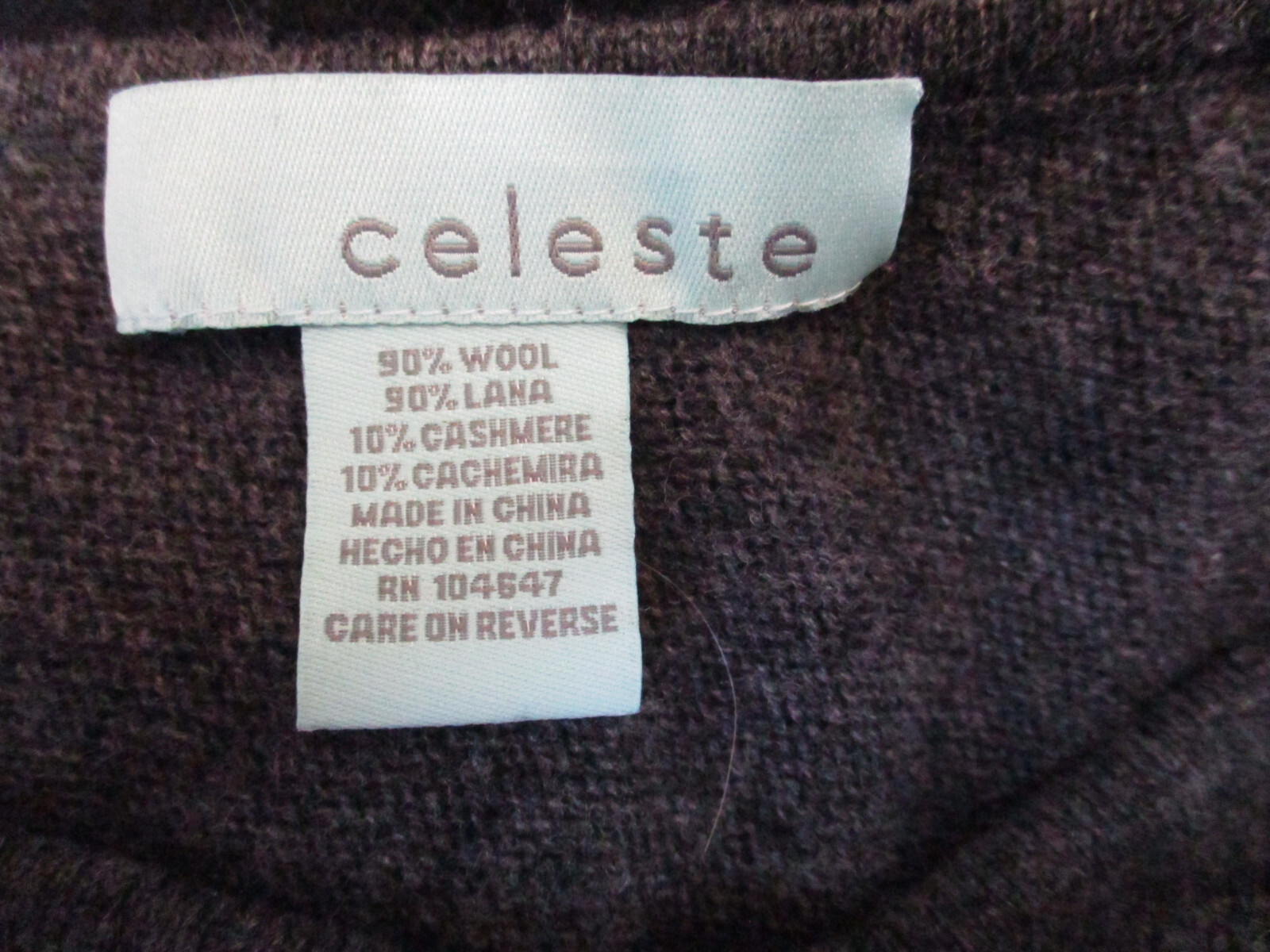 Celeste Womens Poncho One Size Sweater Gray Wool Cashmere Color Block Knit Cape