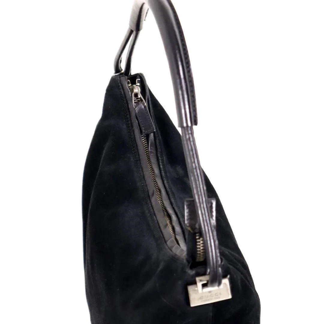 Gucci Suede Hobo Shoulder Bag
