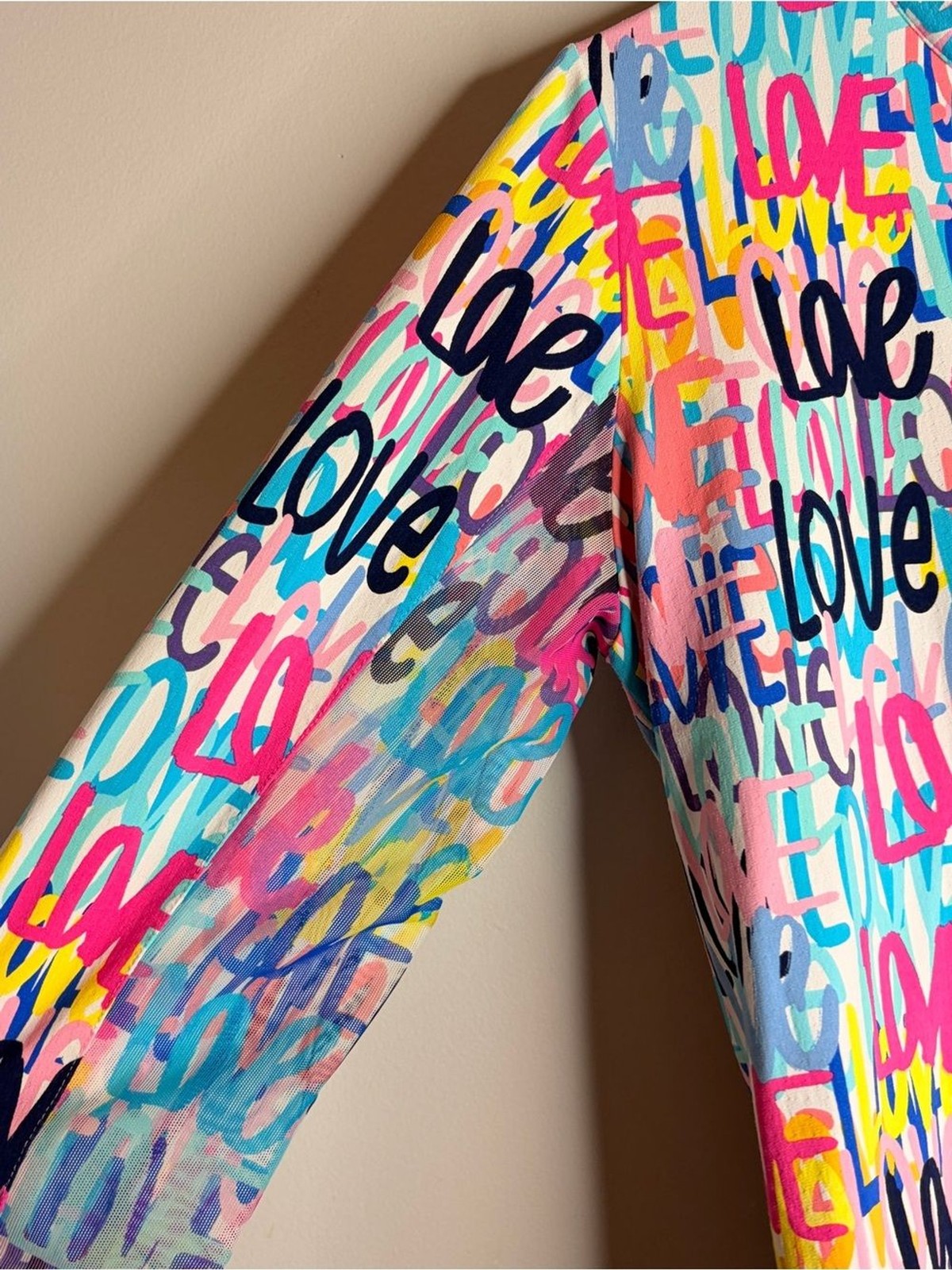IBKUL UPF 50+ Multicolor Print Performance Long Sleeve Top Sun Protectant Large
