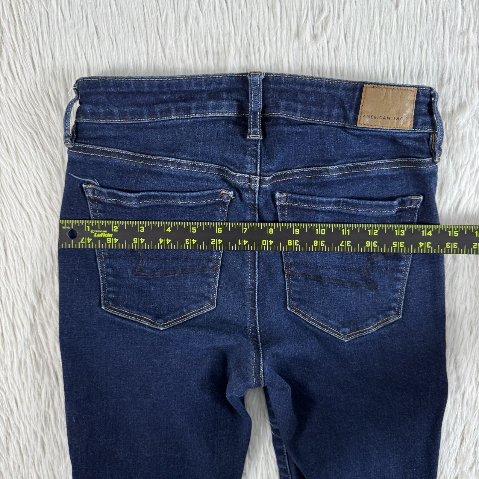 American Eagle Blue Dark Wash Hi-Rise Jegging Denim Jeans Women’s Size 4R