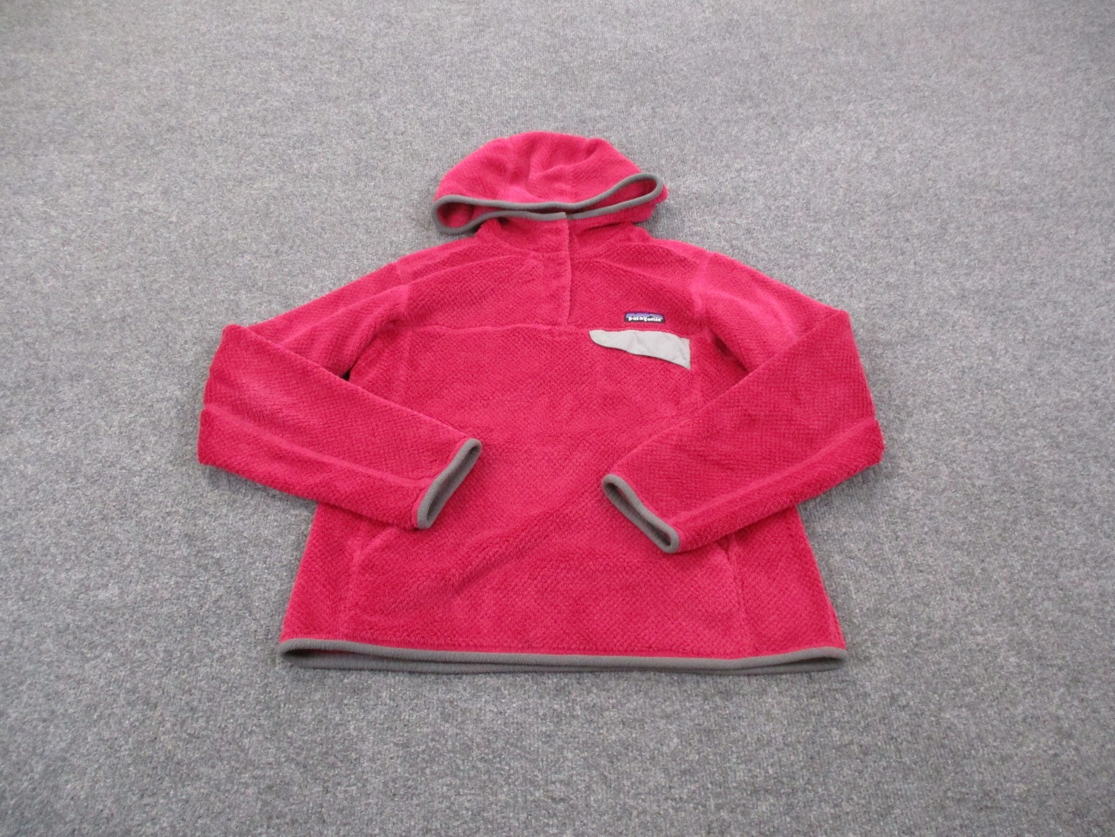 Patagonia Sweater Womens S Pink Fleece Hoody Outdoors Hiking Pullover 25435