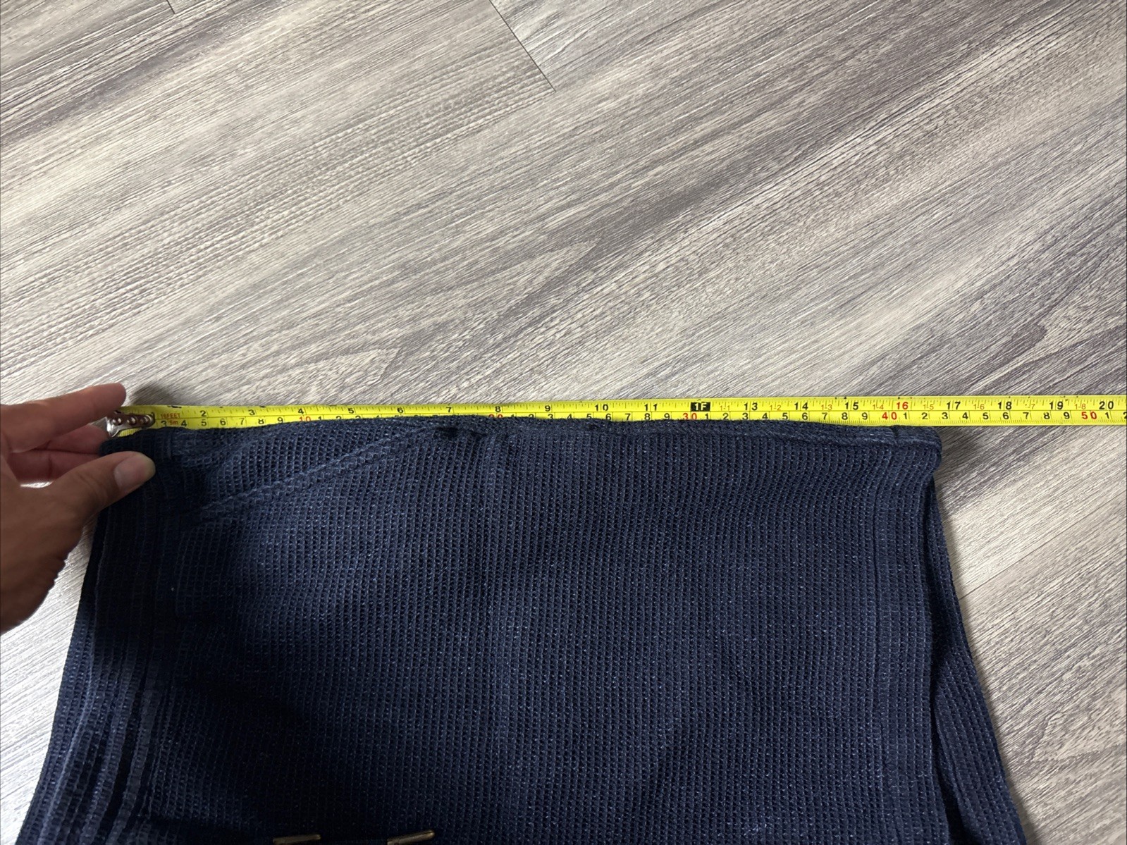 Men’s Taylor Stitch Short Apres Waffle Navy 100% Organic Cotton Size Large $108