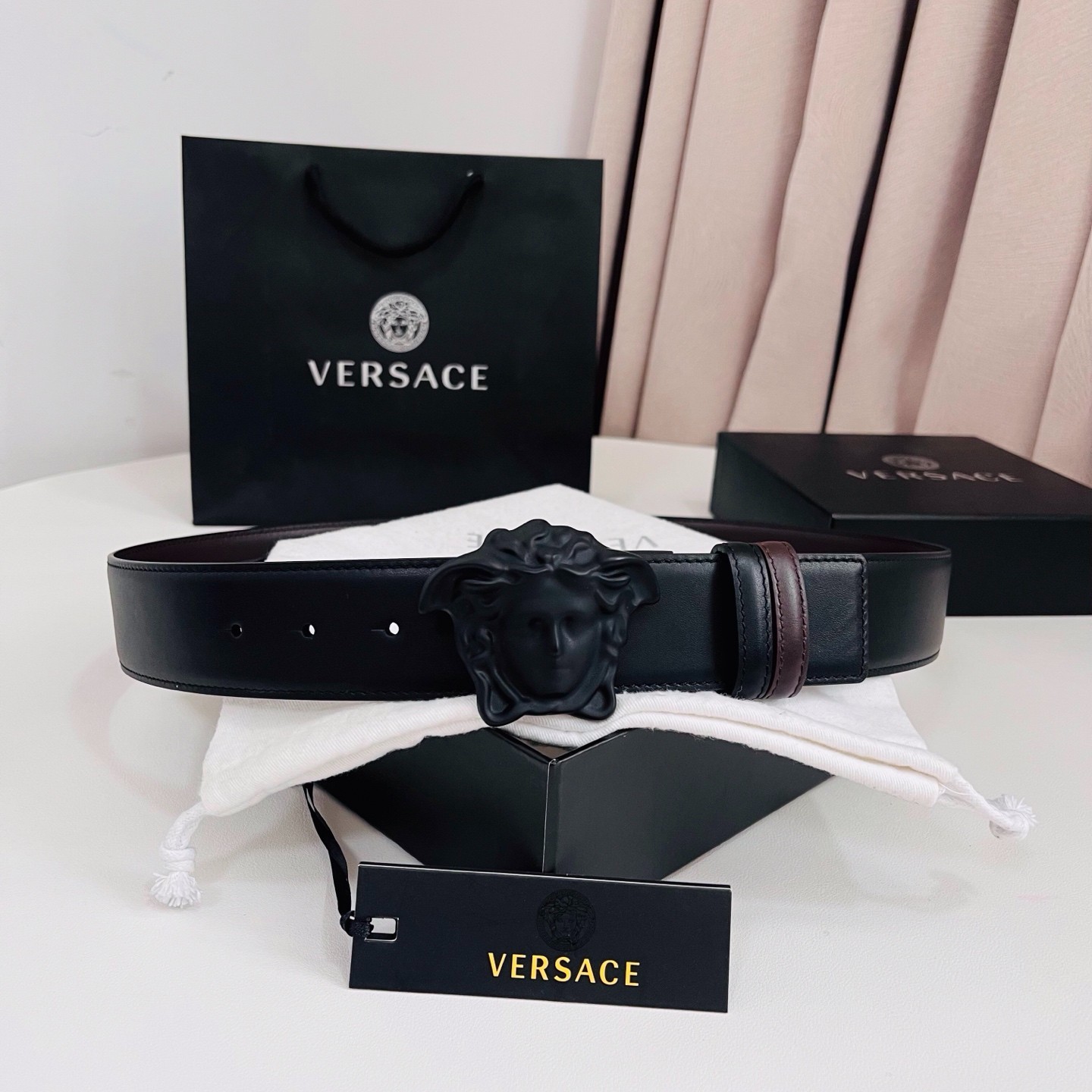 Versace belt REVERSIBLE for sale authentic Classic Belt Width:4.0cm/1.57in
