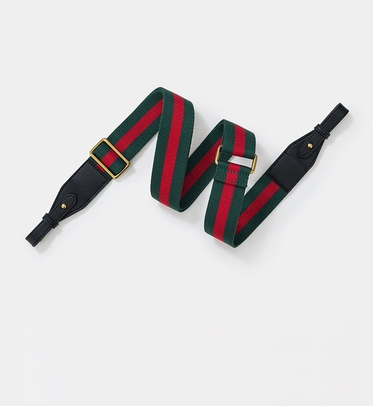 Replacement Striped Purse Strap for Gucci Luxury Designe Shoulder Bag No Logo