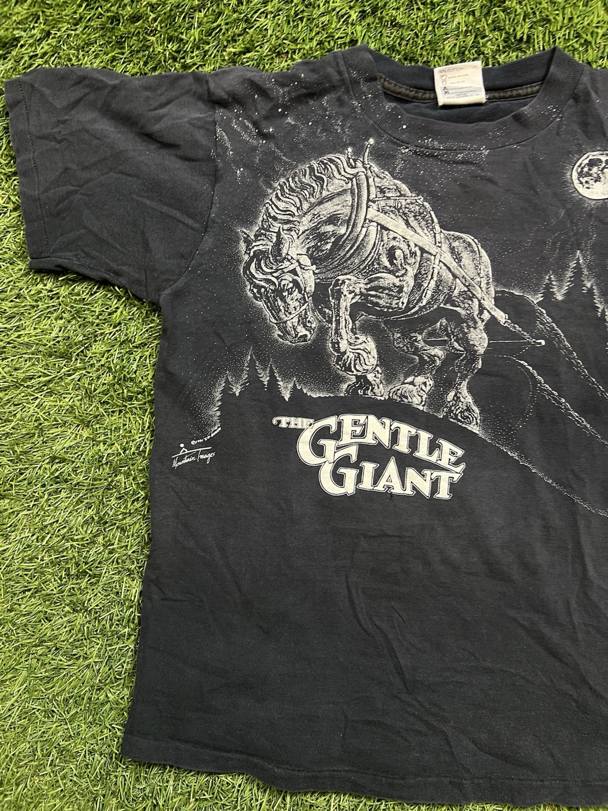 Clydesdale The Gentle Giant T-Shirt Men’s M Single Stitch USA Vintage 90s