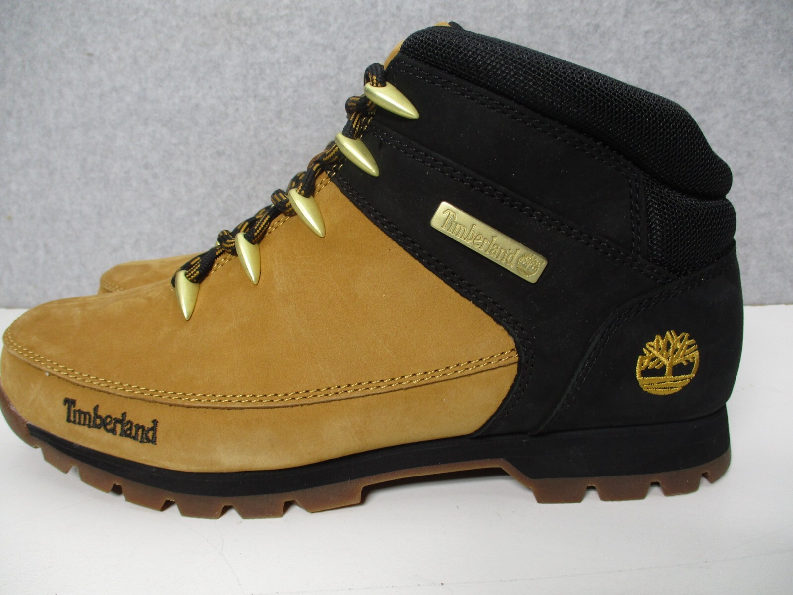 Timberland Euro Sprint Mid Hiker Wheat Nubuck Boots Mens Sz 10 M