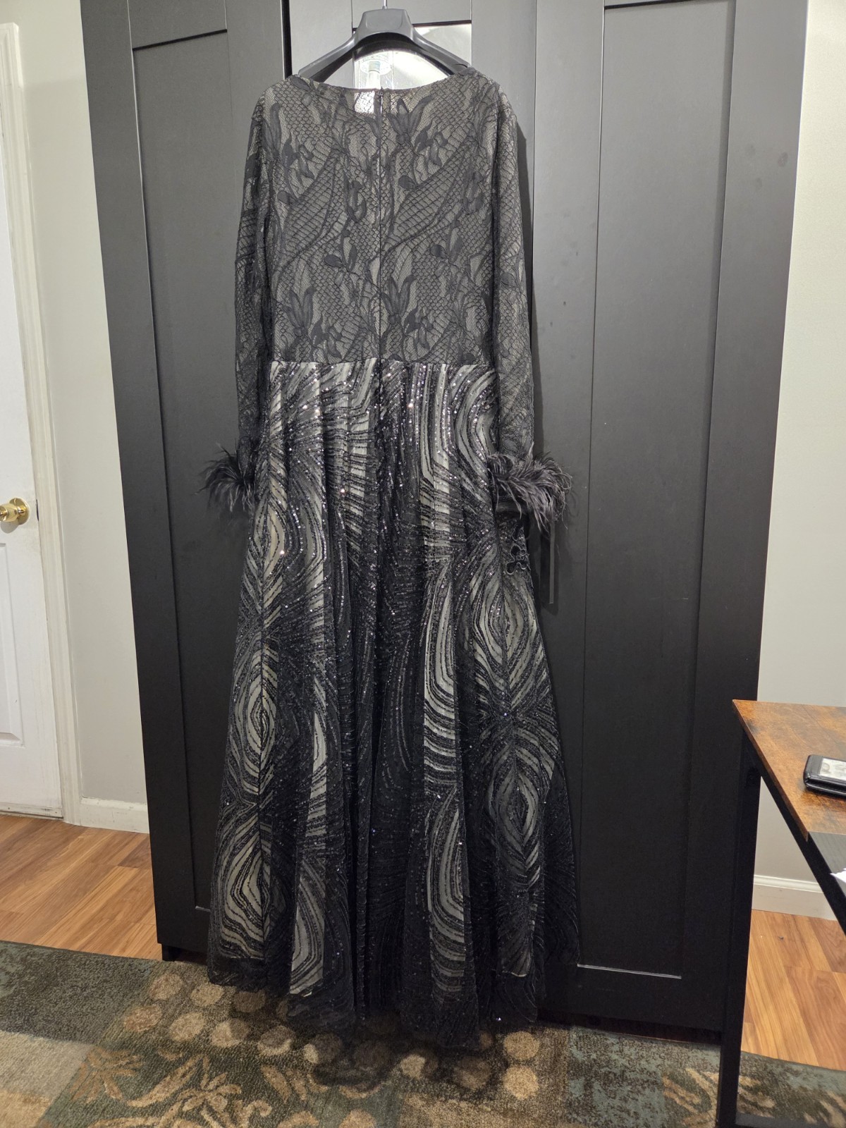 Custom Made Dress – Black – Long Sleeve