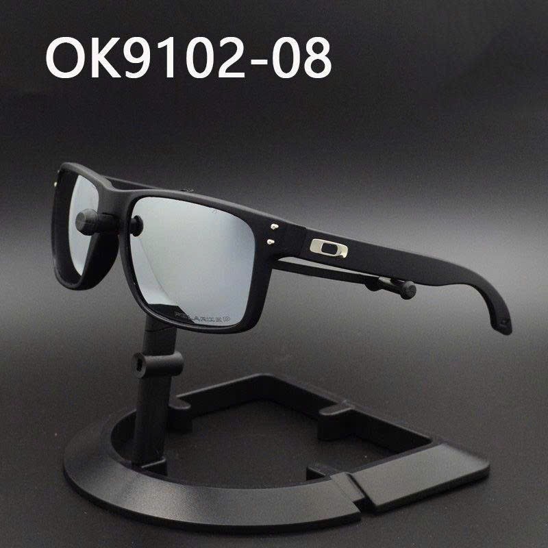 Oakley Holbrook Polarized Sunglasses All Matte Black / Sliver Logo