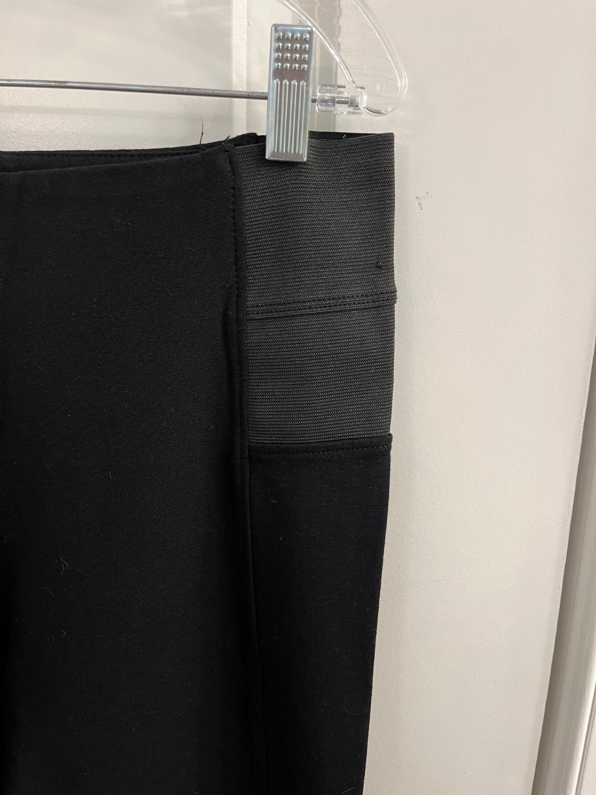 Shinestar Rayon/Nylon/Spandex Black Pants Womens Size Lg Straight Leg