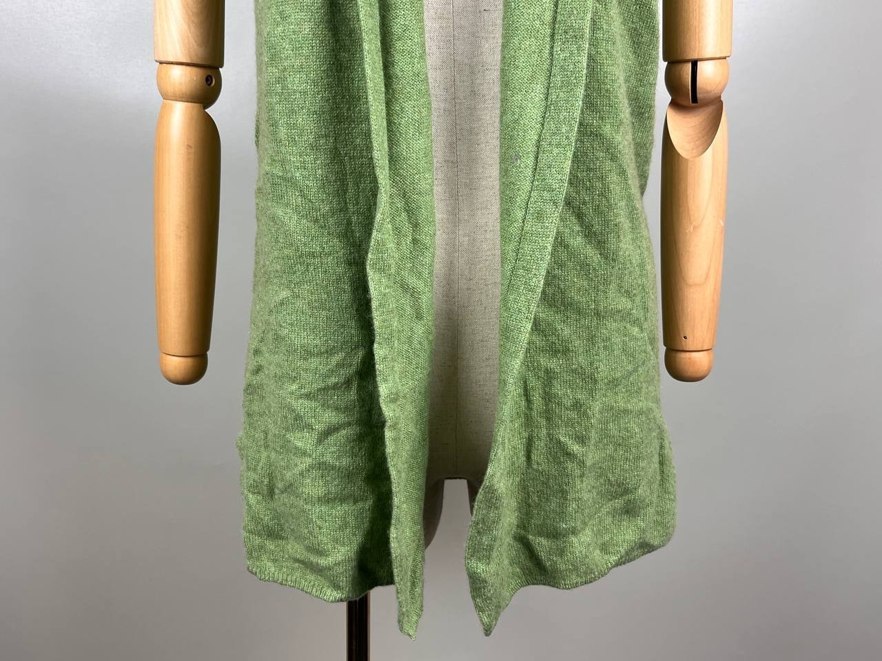 Brora Green Sleveless Cape Cardigan Size 40-42