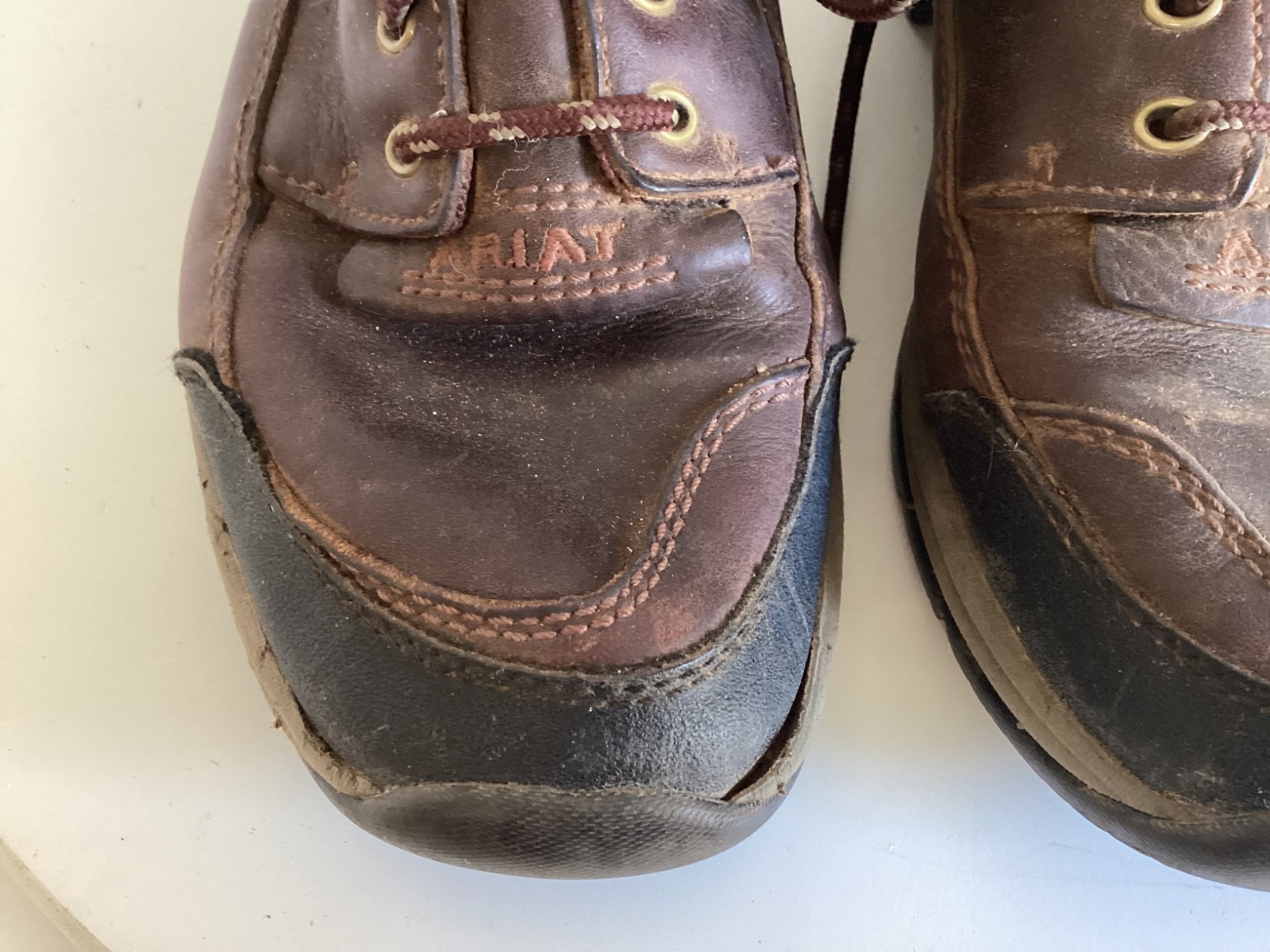 Ariat Terrain Cordovan ATS Work Boots Women 10B Brown Leather 10004138(70063)