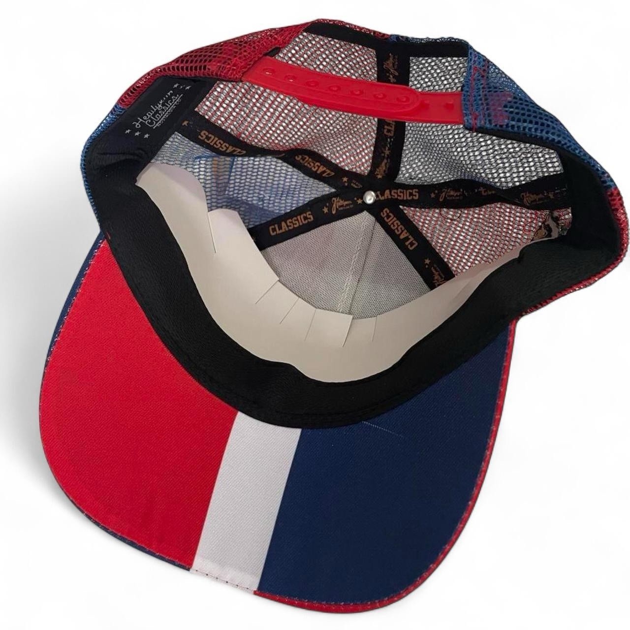 Dominican Republic Trucker Snapback Hat Blue/Red/White National Team Sports