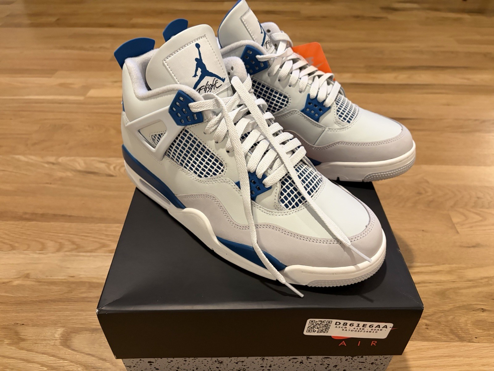 Air Jordan 4 Retro 2024 Military Blue, Size 12