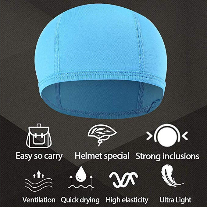 Polyester Biker Skull Cap Motorcycle Head Wrap Du Doo Do Rag Hat Beanie