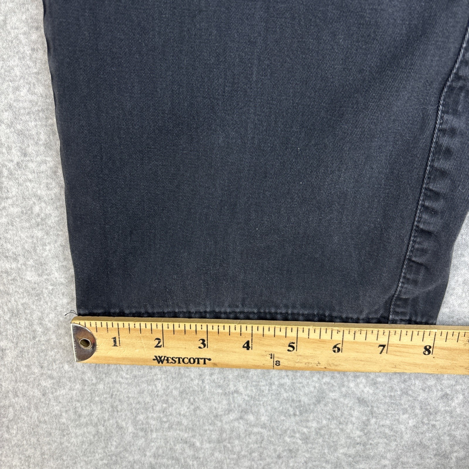 Ermenegildo Zegna Chino Men’s 34 Black Straight Leg Cotton Jeans (33×30 Actual)
