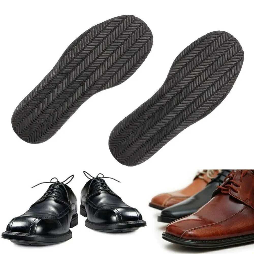 US SHIP 1 Pair Anti Slip Rubber Full Soles DIY Shoes Repair Supplies