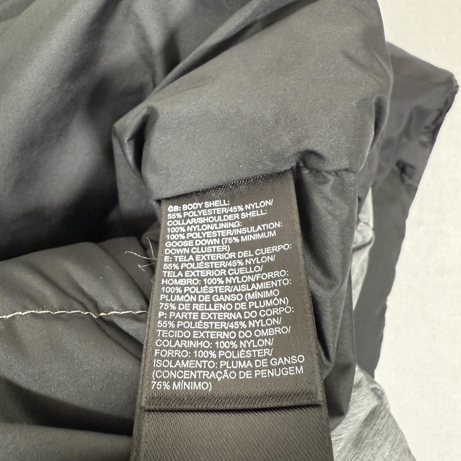The North Face Vest Mens Small Gray 700 Fill Down Puffer Zip Up Outdoors NUPTSE
