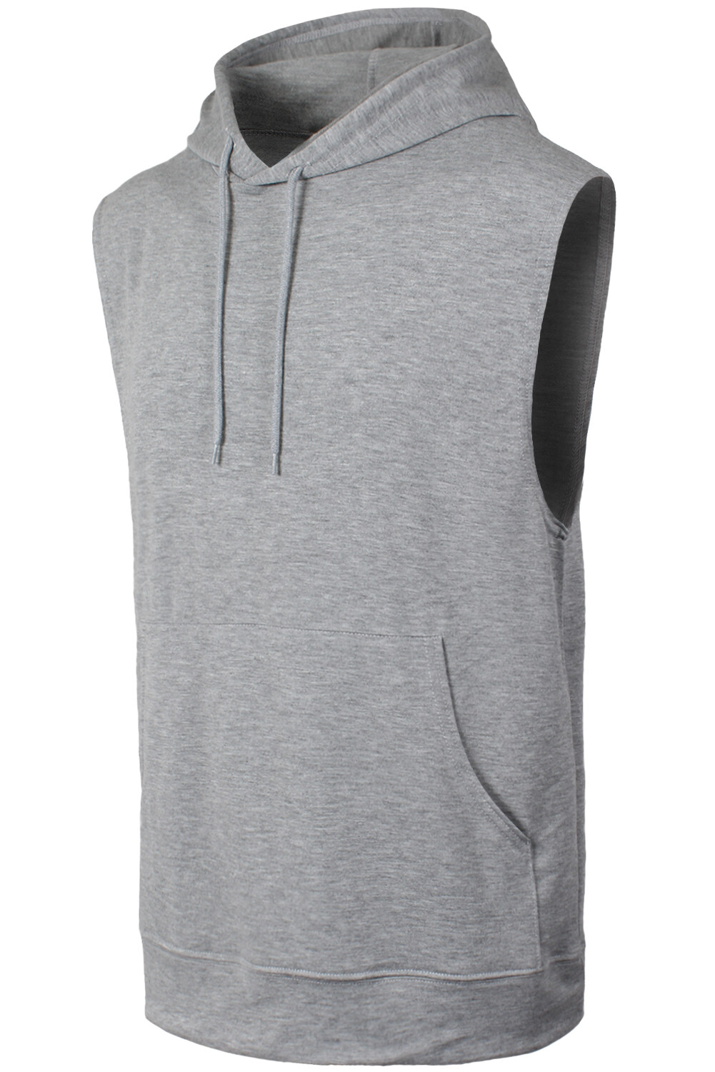 Mens Workout Hoodie Sleeveless Vest Muscle Tank Tops Gym Fitness Bodybuilding