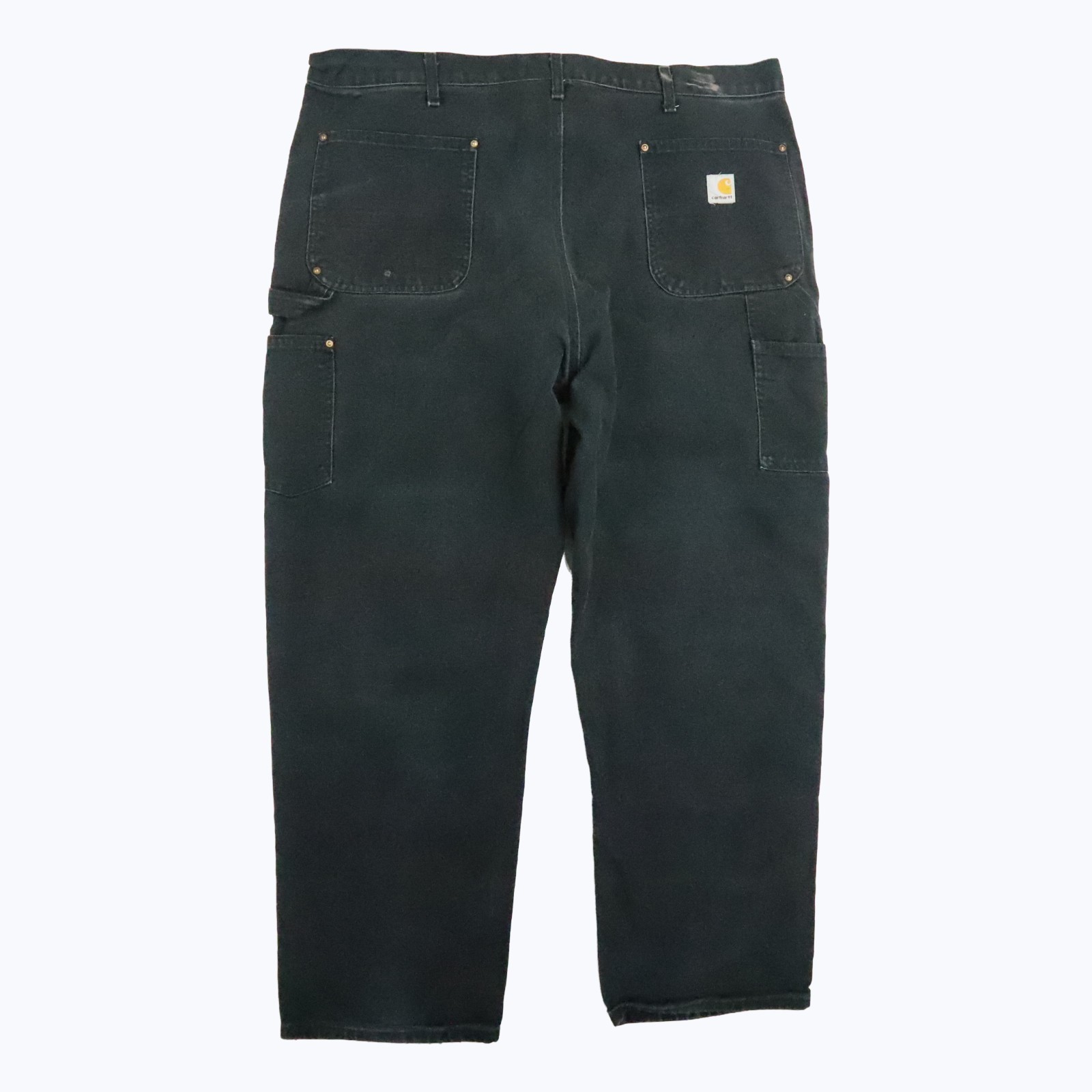 Carhartt Canvas Carpenter Double Knee Work Pants Size 42 X 30 B01 BLK