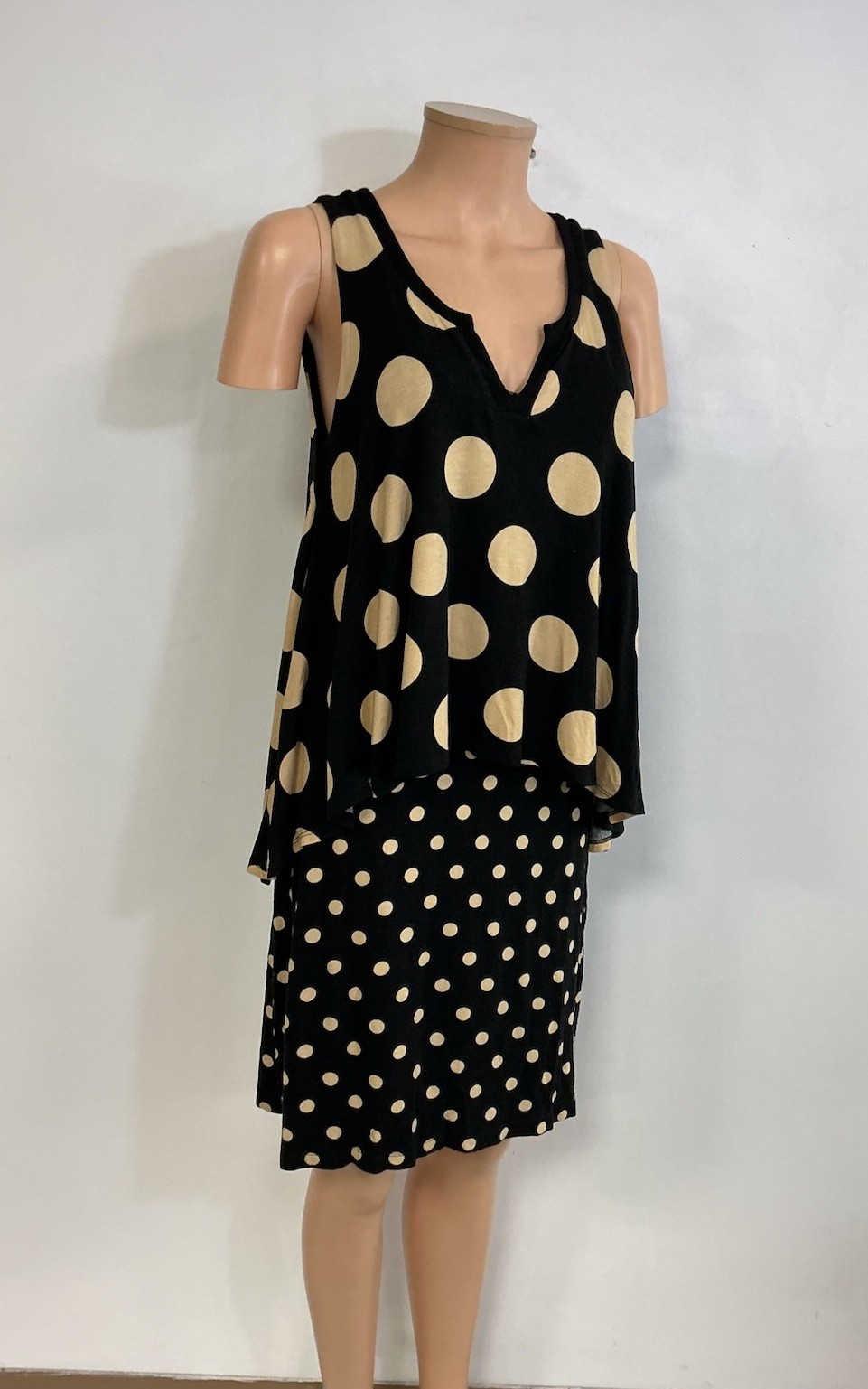 Maeve Anthropologie Polka Dot Dress Smocked Womens Small