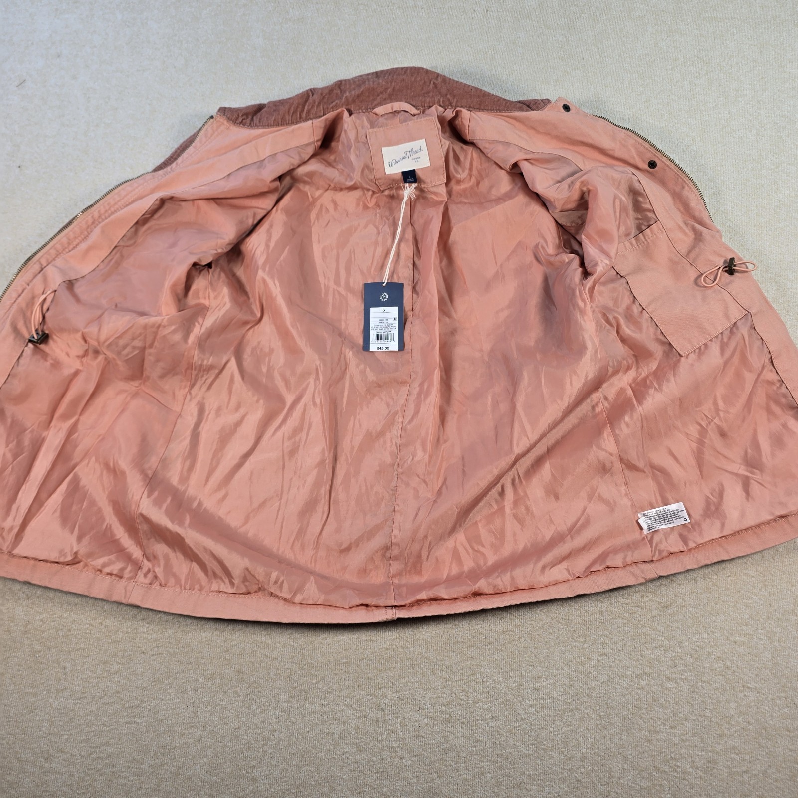 Universal Thread Womens Anorak Utility Jacket Pink Cotton NWT