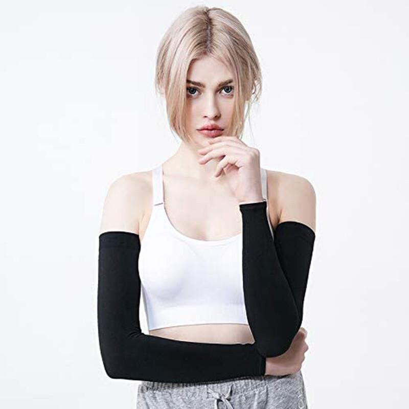 UV Sun Protection Arm Sleeves Tattoo Cover Up UPF 50 Compression Cooling Sleeve